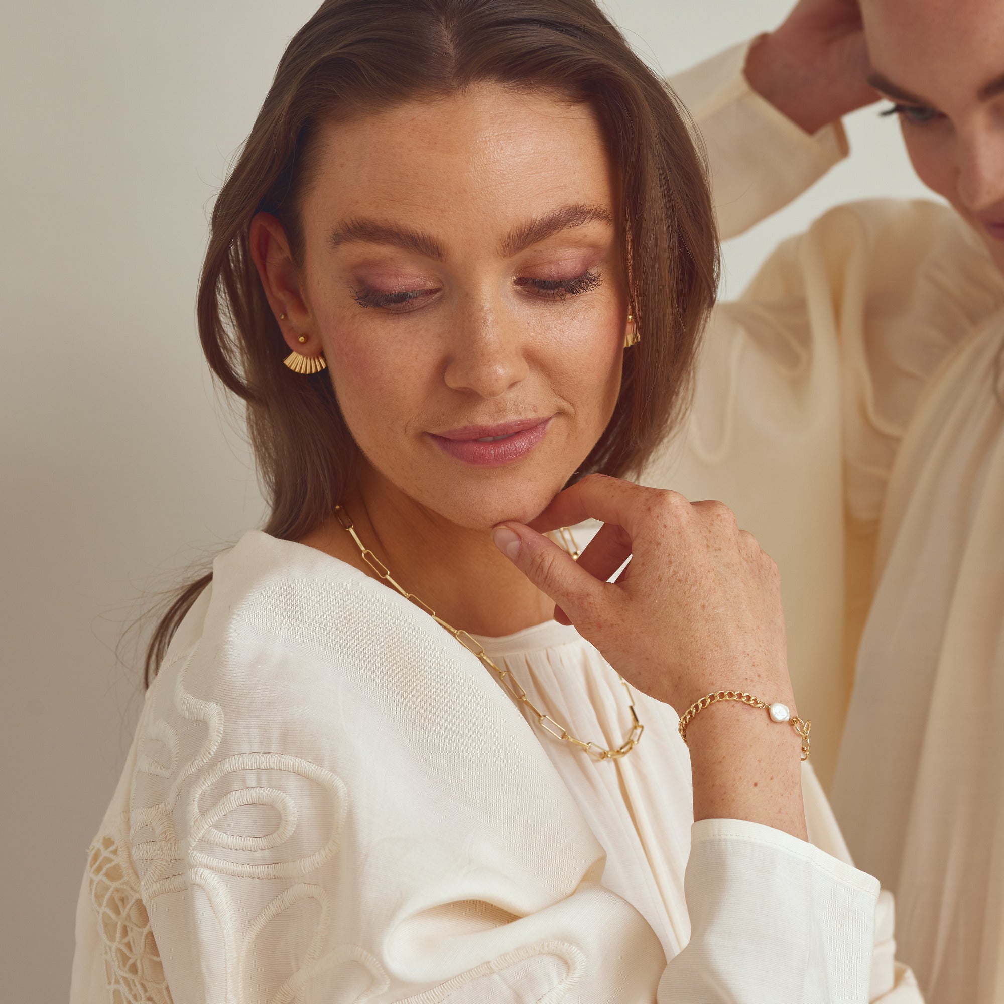 Luna Earrings - 18 carat gold plated