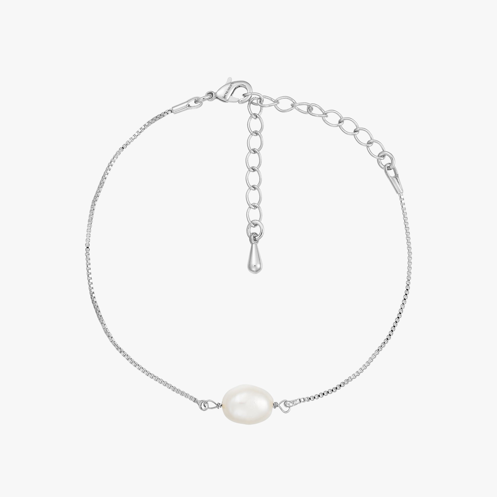 Lea Pearl Bracelet - Silver plated