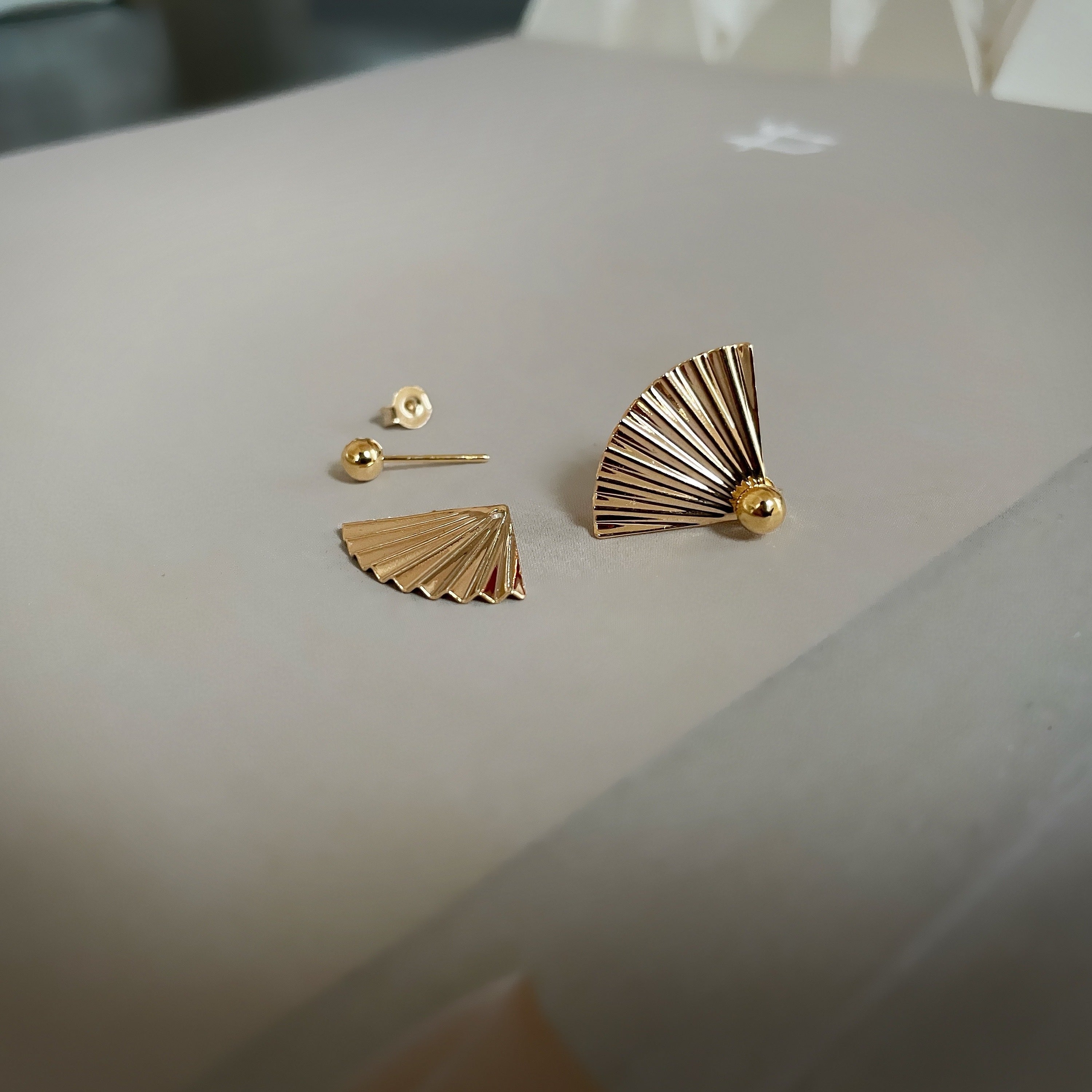 Luna Earrings - 18 carat gold plated