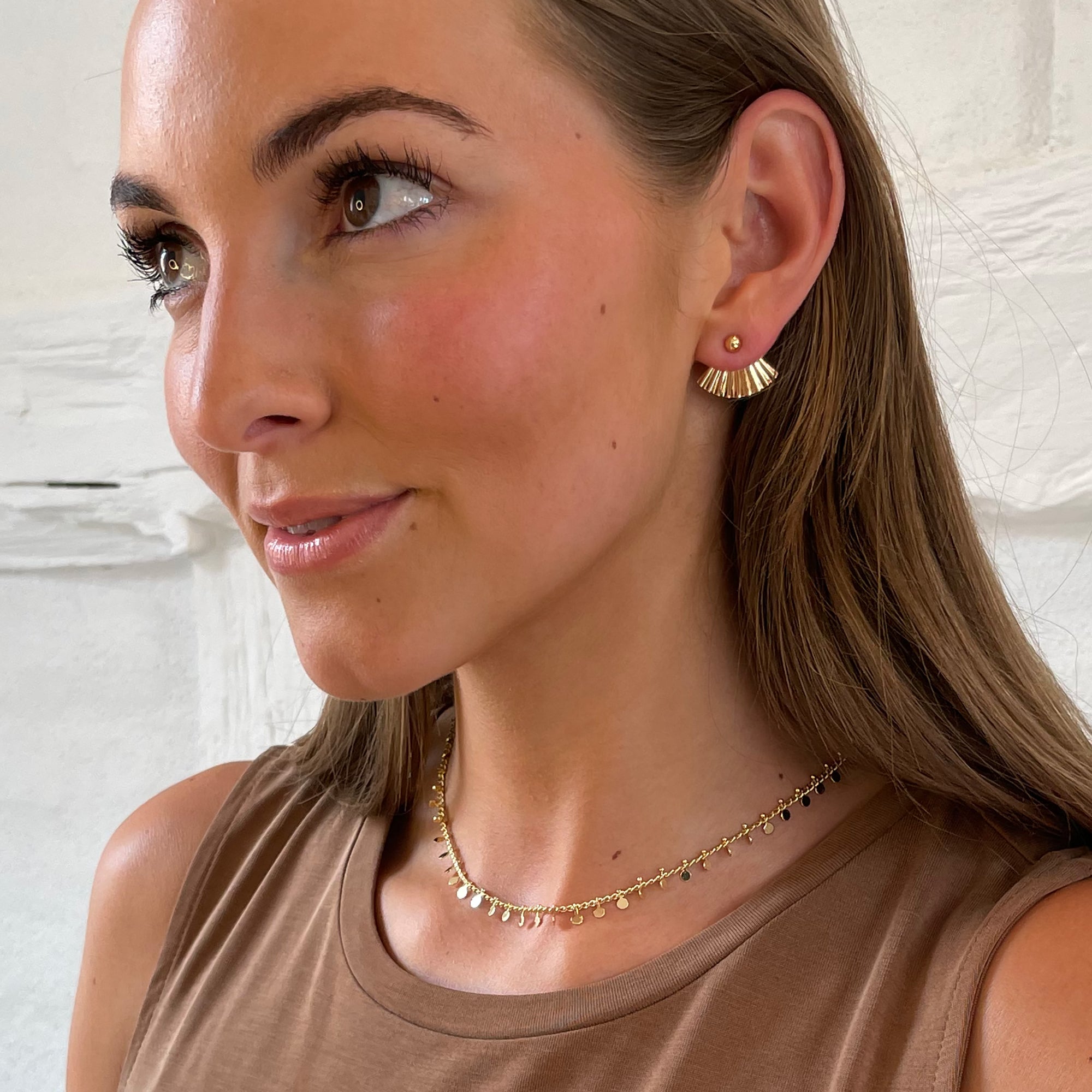 Luna Earrings - 18 carat gold plated
