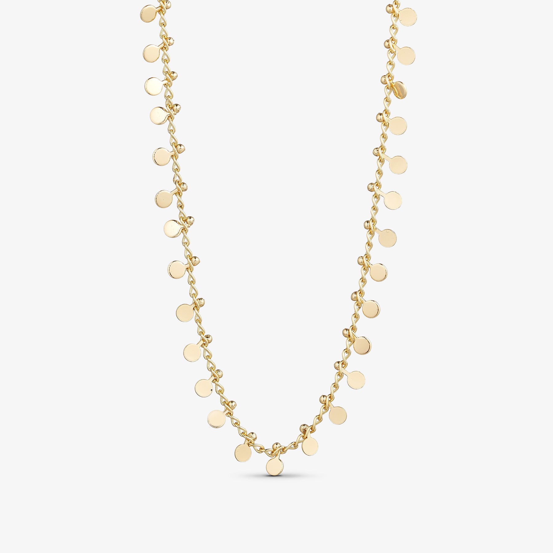 Ave Necklace - 18 carat gold plated