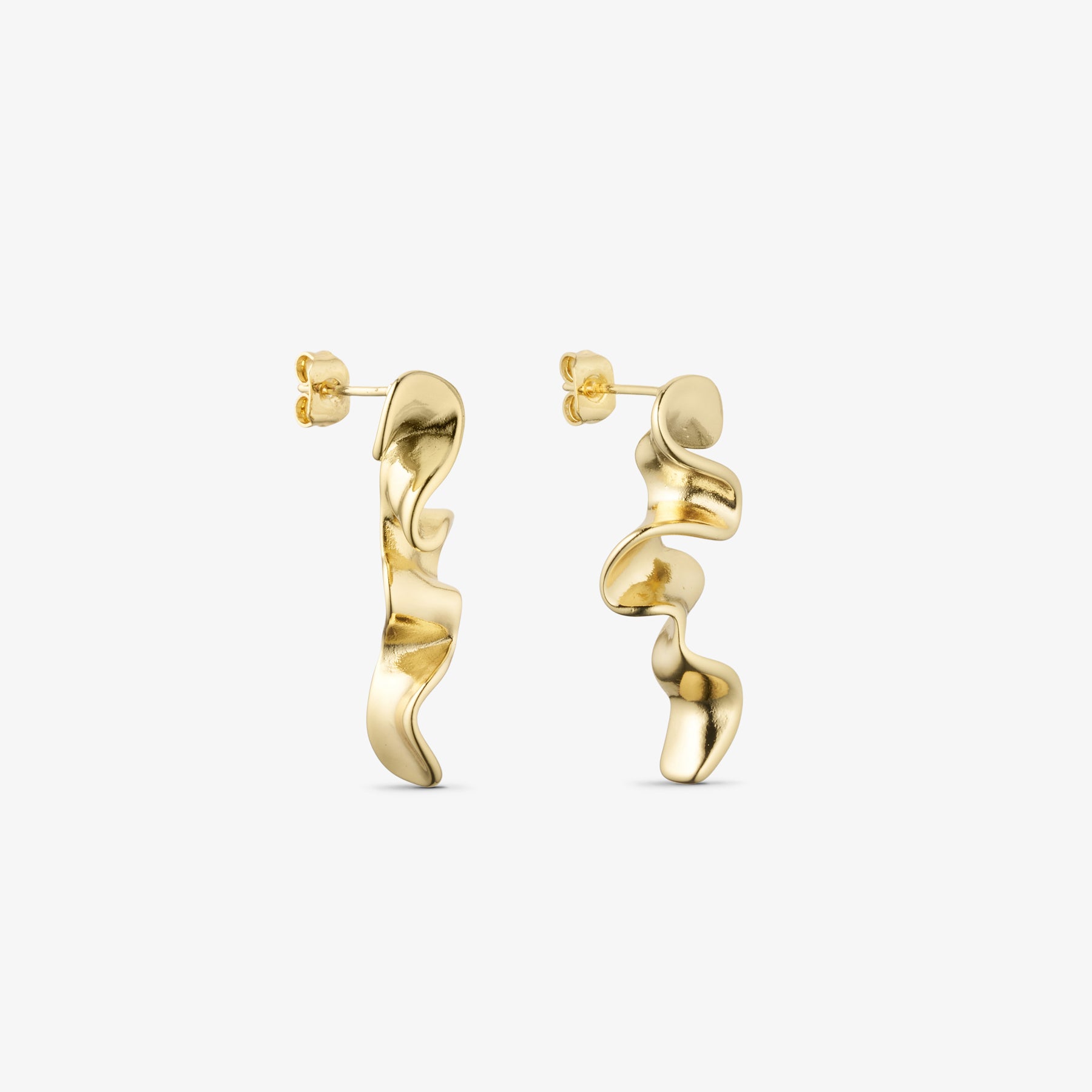 Caroline Earrings Small - 18 carat gold plated