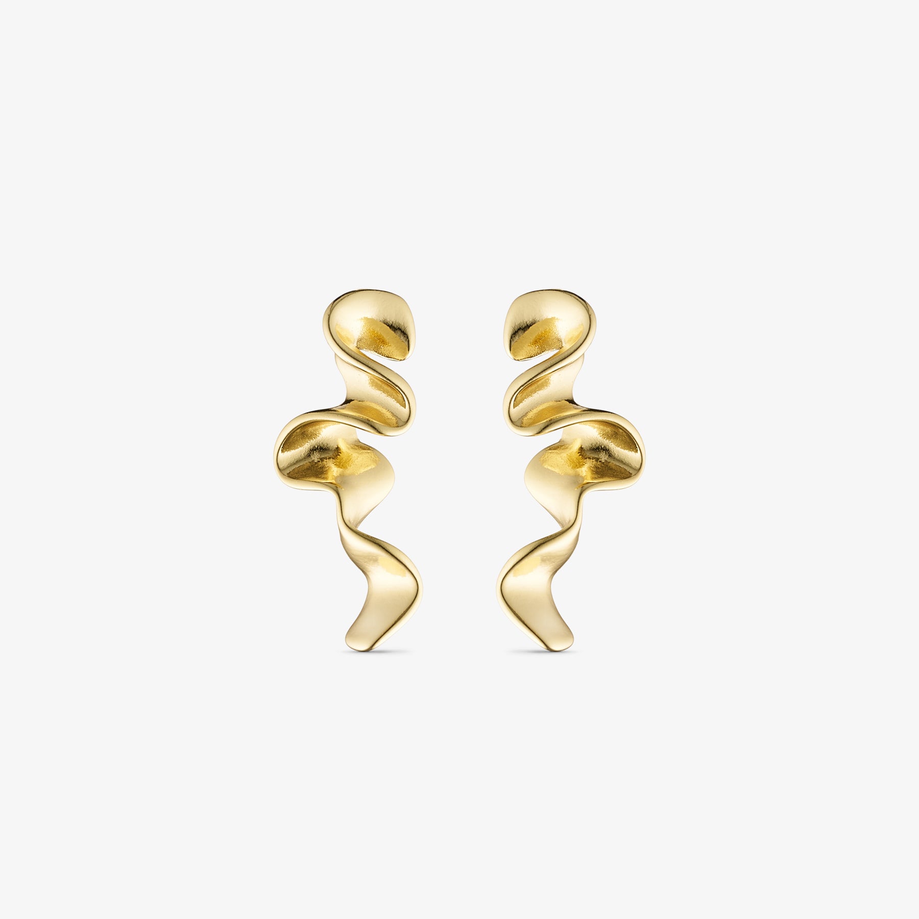 Caroline Earrings Small - 18 carat gold plated