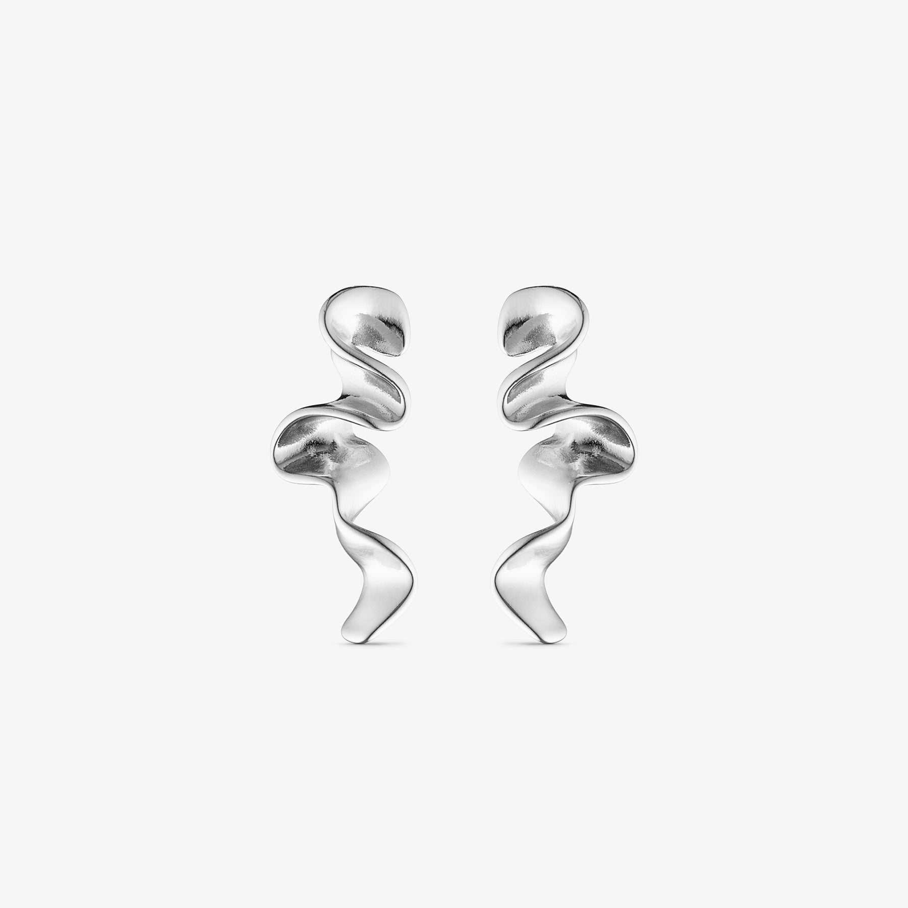 Caroline Earrings Small - Silver Plated
