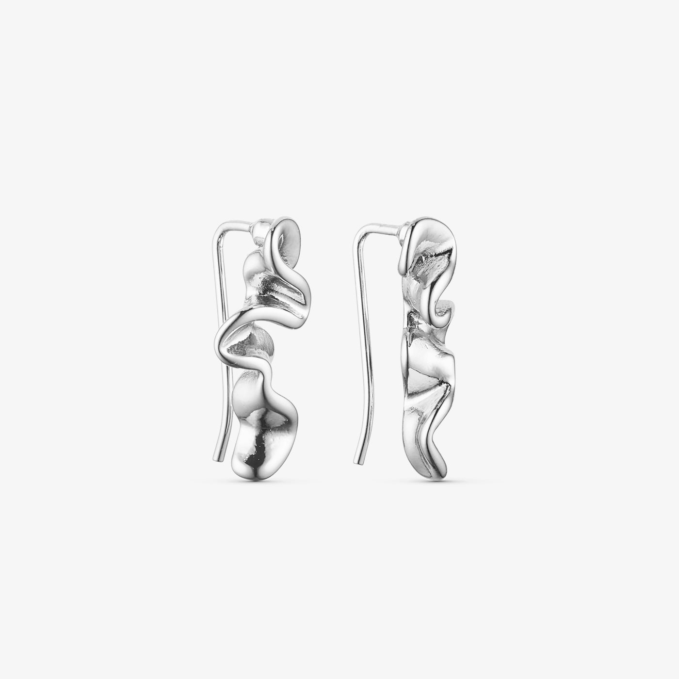Caroline Climber Earrings - Silver Plated