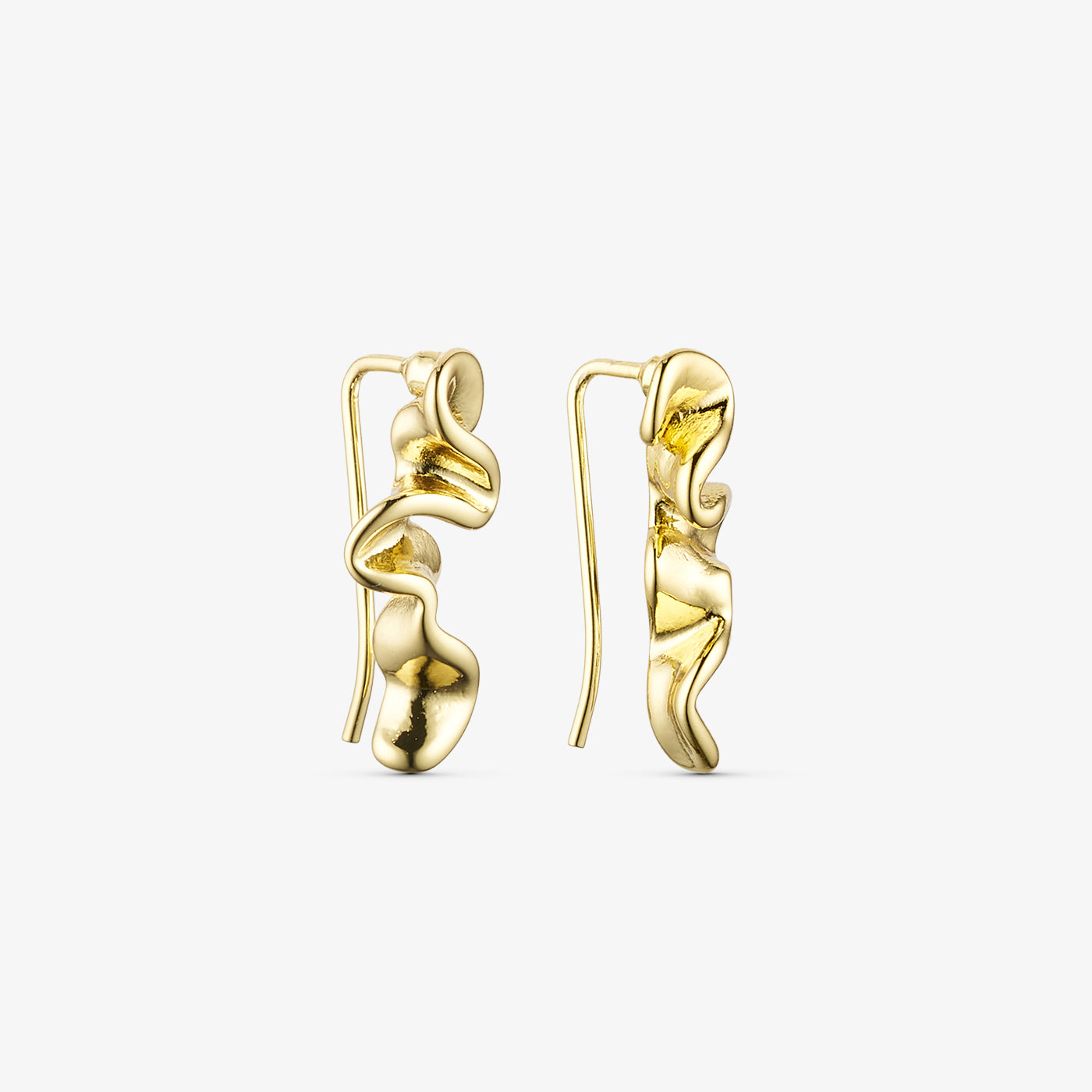 Caroline Climber Earrings - 18 carat gold plated