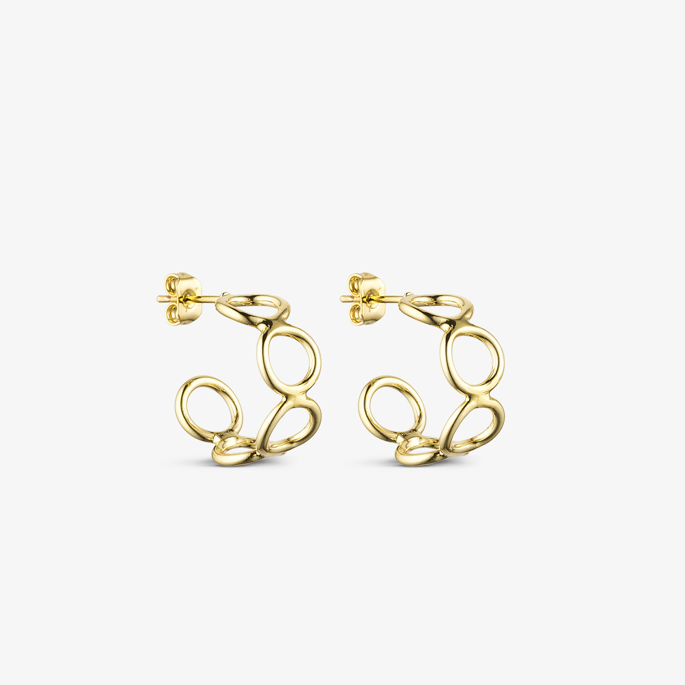 Ellen Hoop Earrings - 18 carat gold plated