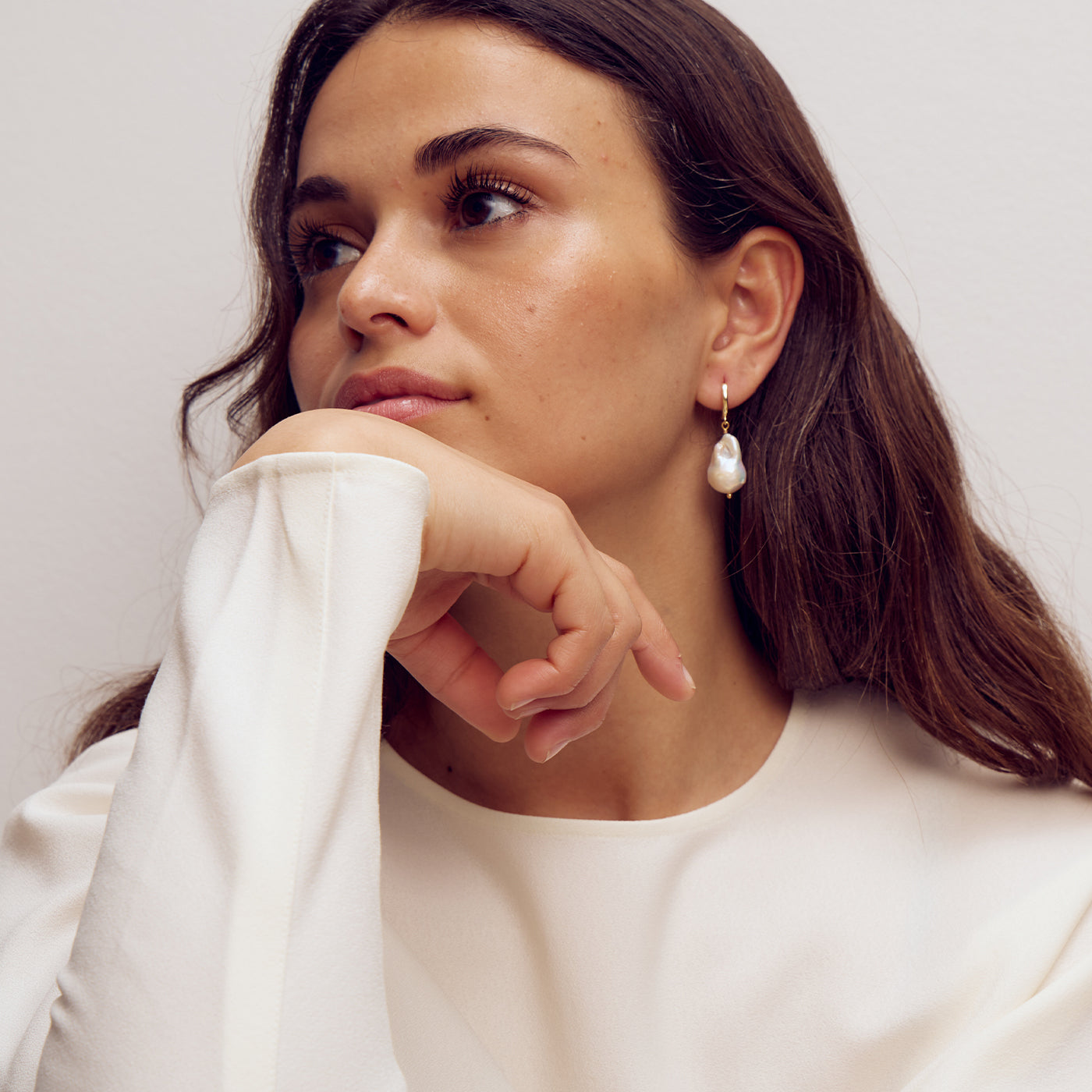 Norma Earrings - 18 carat gold plated