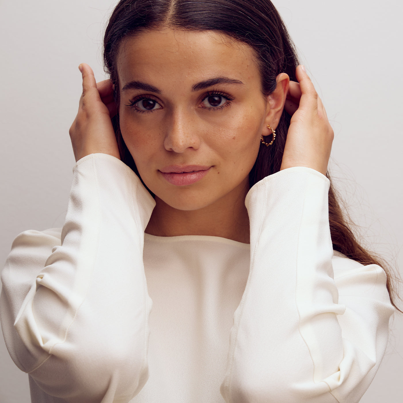 Noelle Earrings Small - 18 carat gold plated
