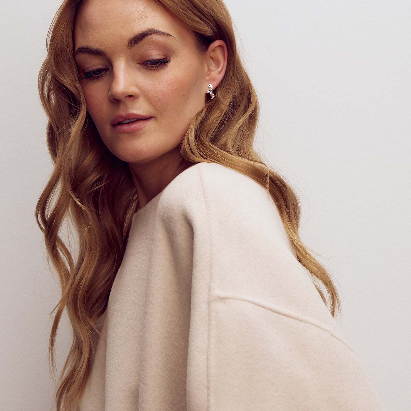 Caroline Earrings Small - Silver Plated
