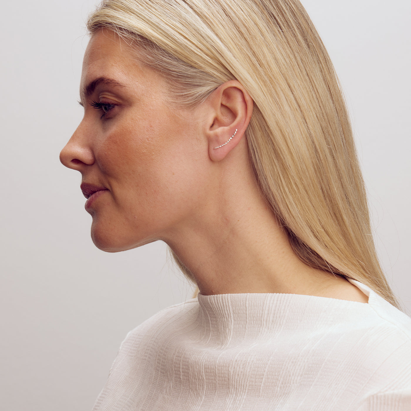 Julie Climber Earrings - Silver Plated
