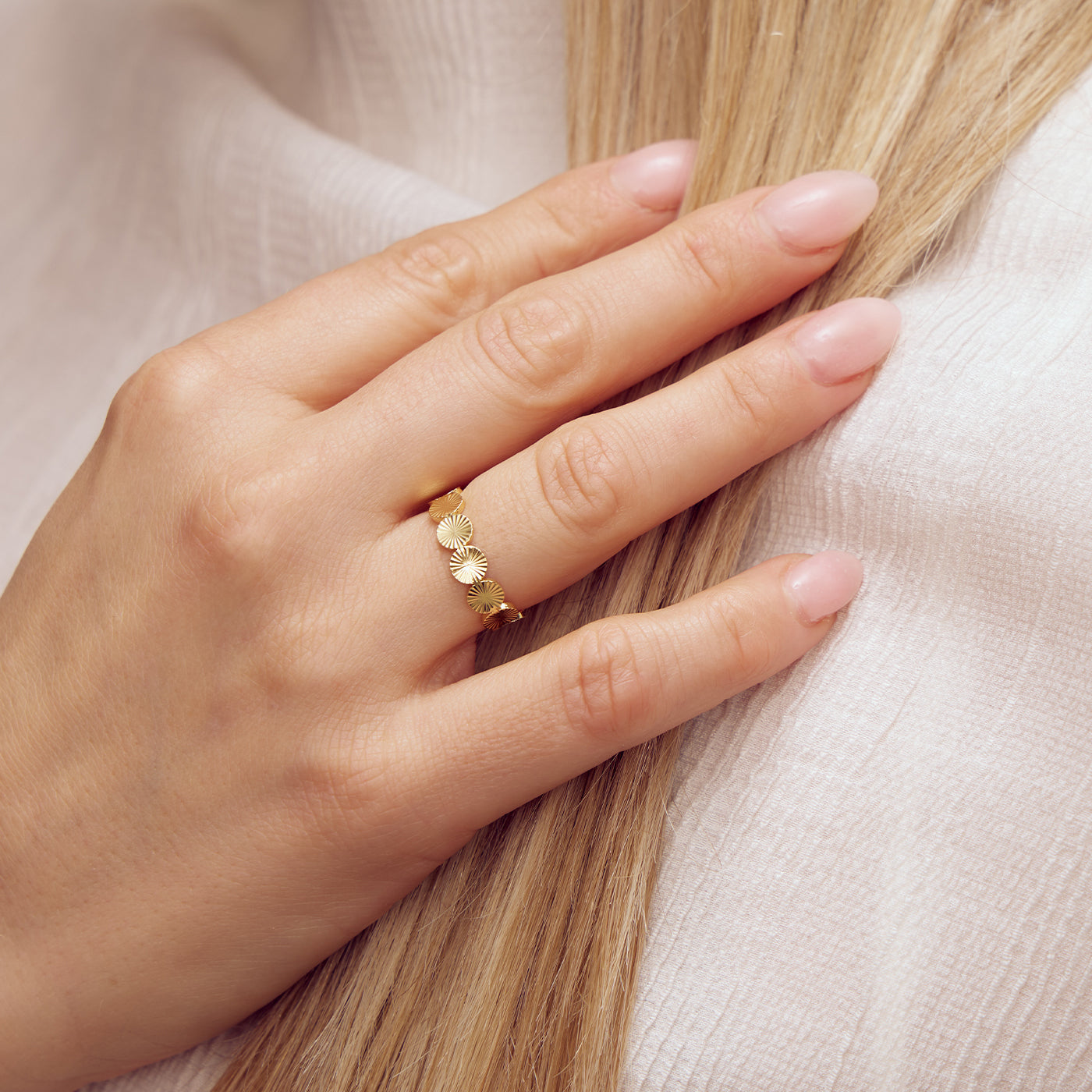Scarlett Stellar Ring - 18 carat gold plated