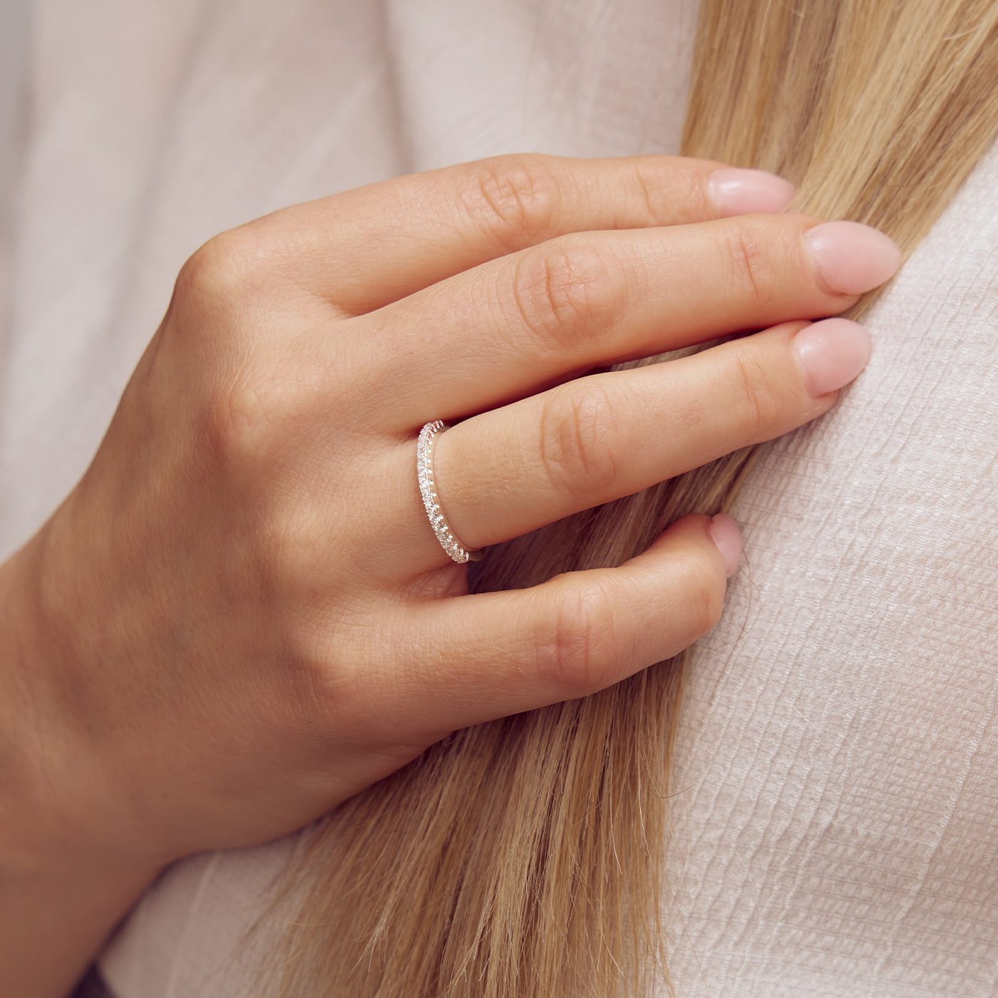 Rose Ring - Zirconia - Silver Plated