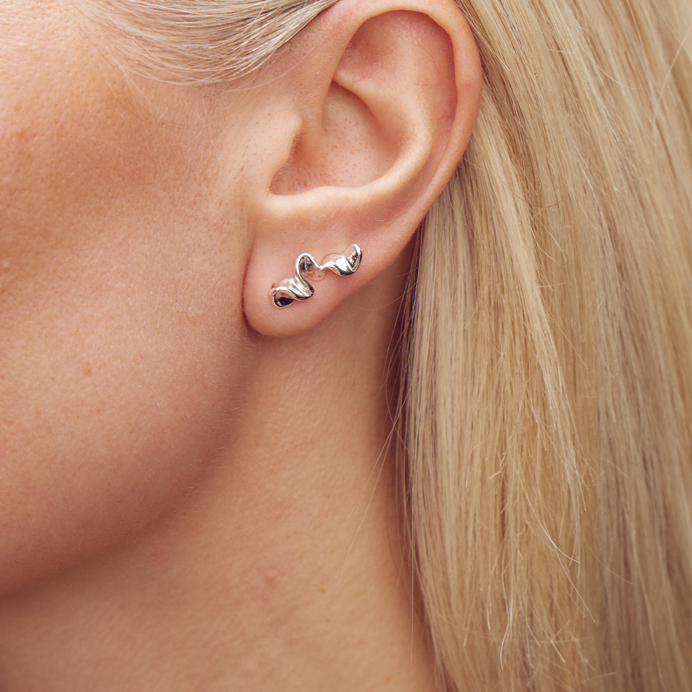 Caroline Climber Earrings - Silver Plated