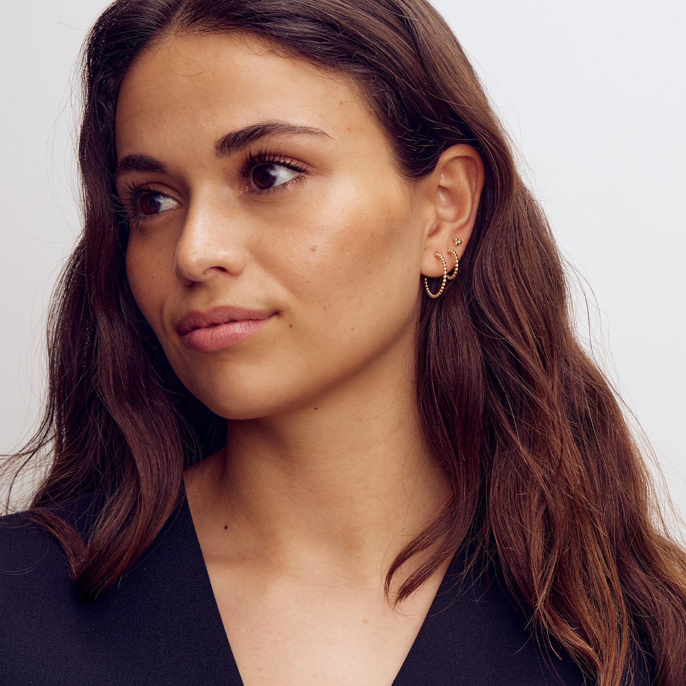London Stud Earrings - 18 carat gold plated