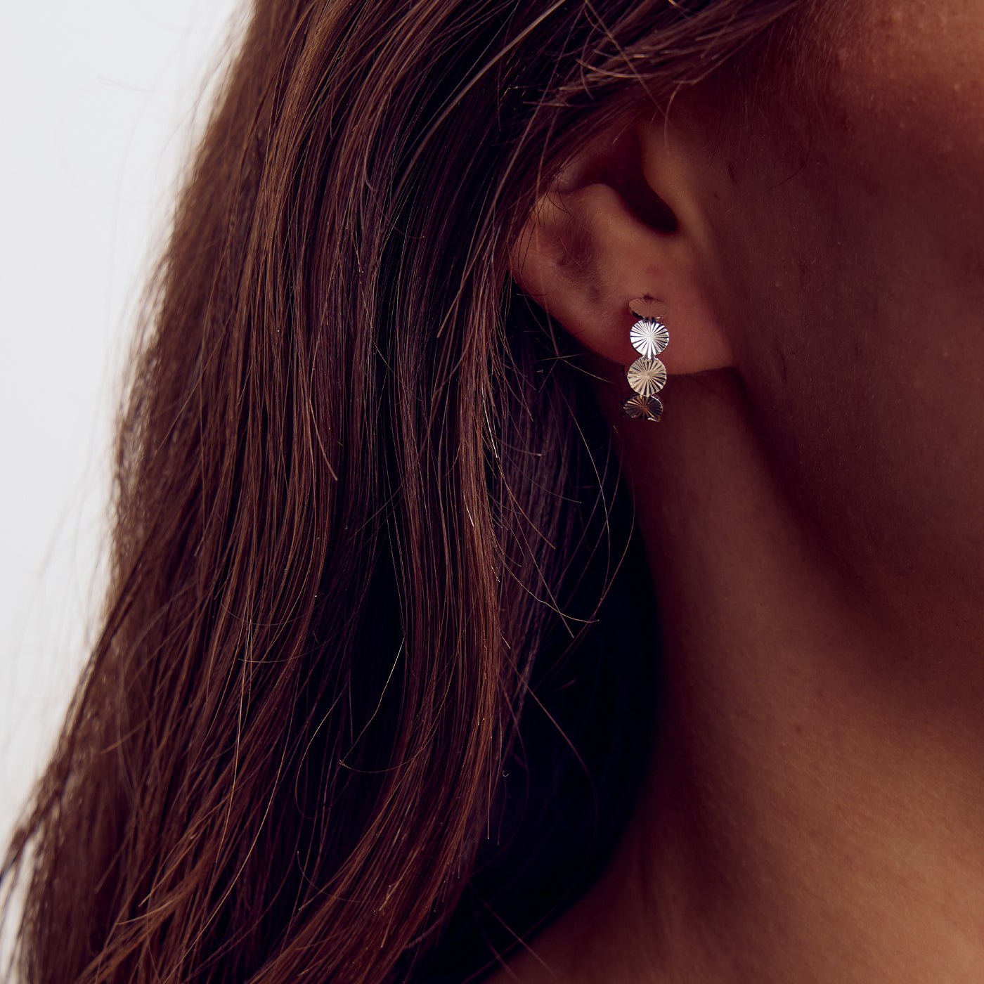 Scarlett Stellar Hoop Earrings - Silver Plated