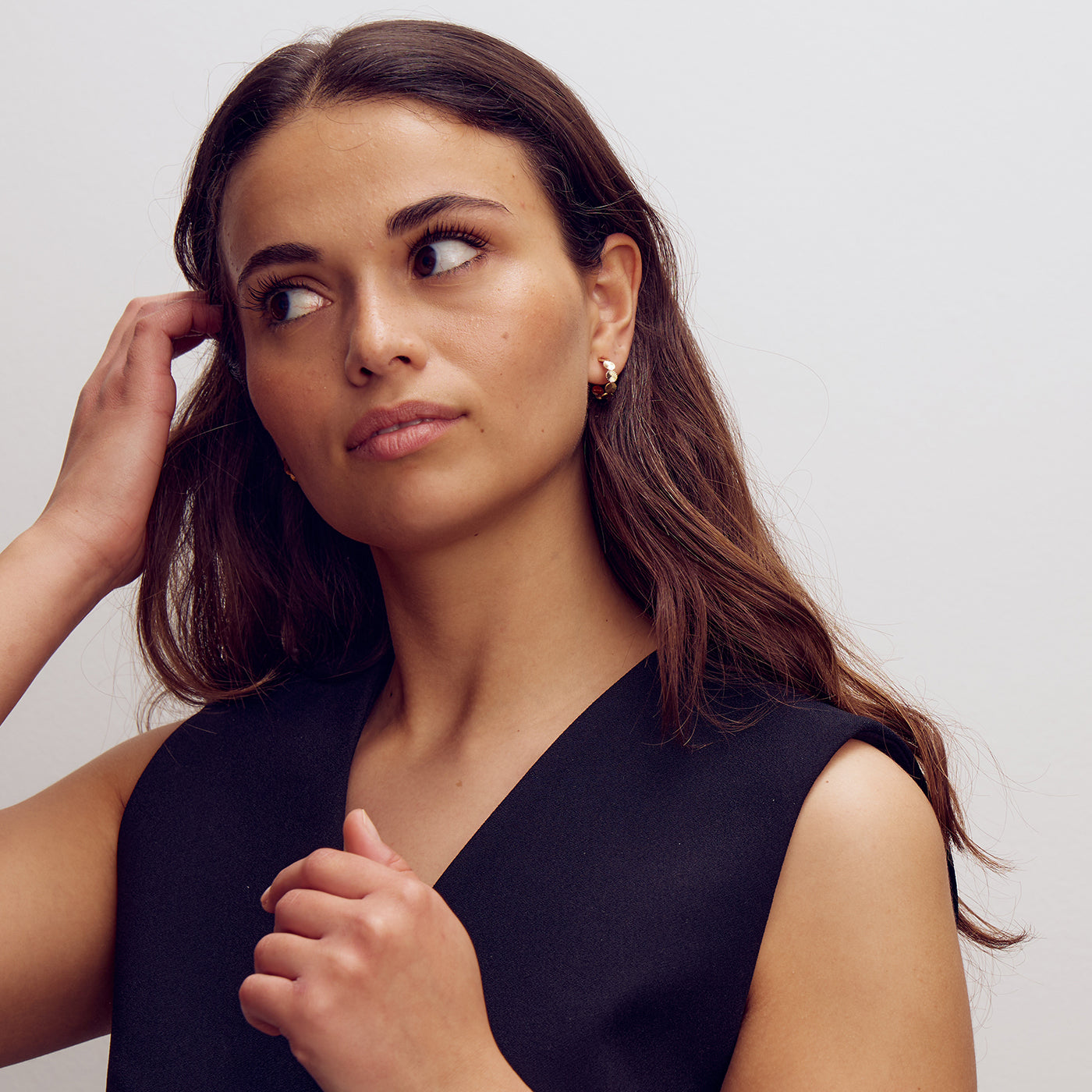 Scarlett Stellar Hoop Earrings - 18 carat gold plated