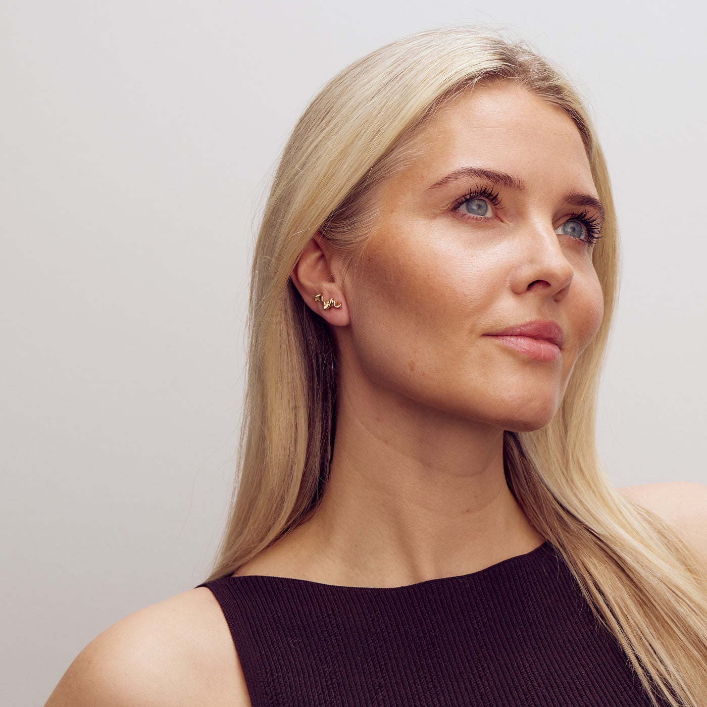 Caroline Climber Earrings - 18 carat gold plated