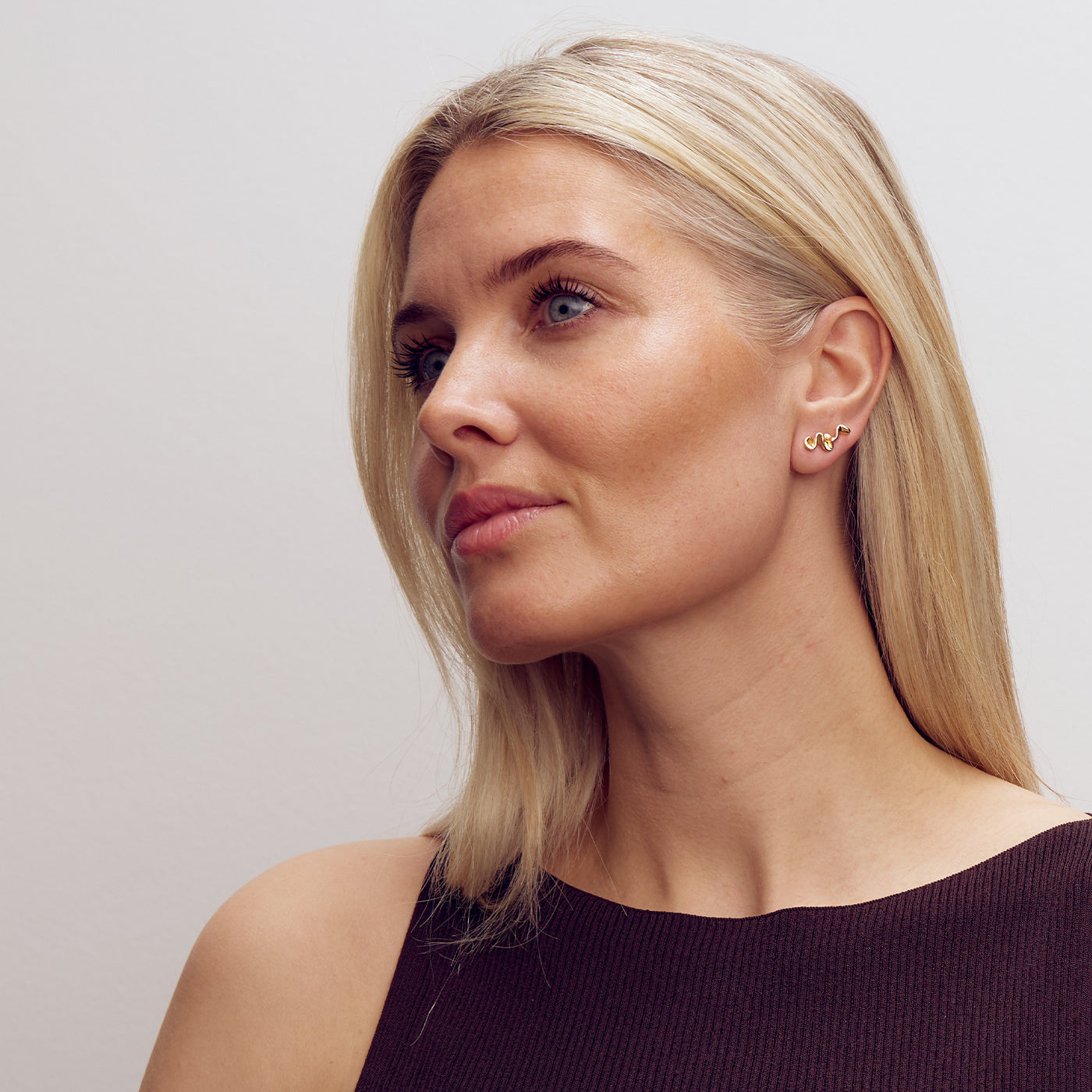 Caroline Climber Earrings - 18 carat gold plated