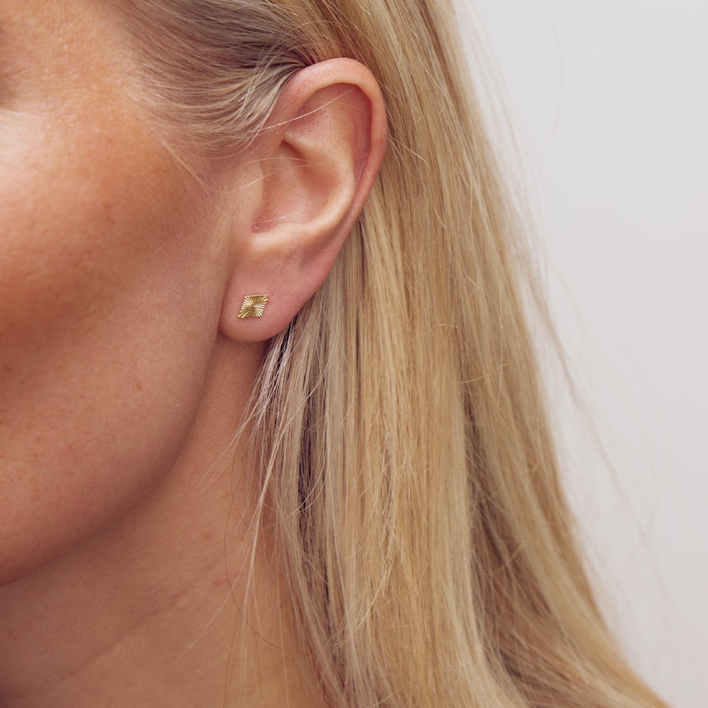 Scarlett Apex Stud Earrings - 18 carat gold plated