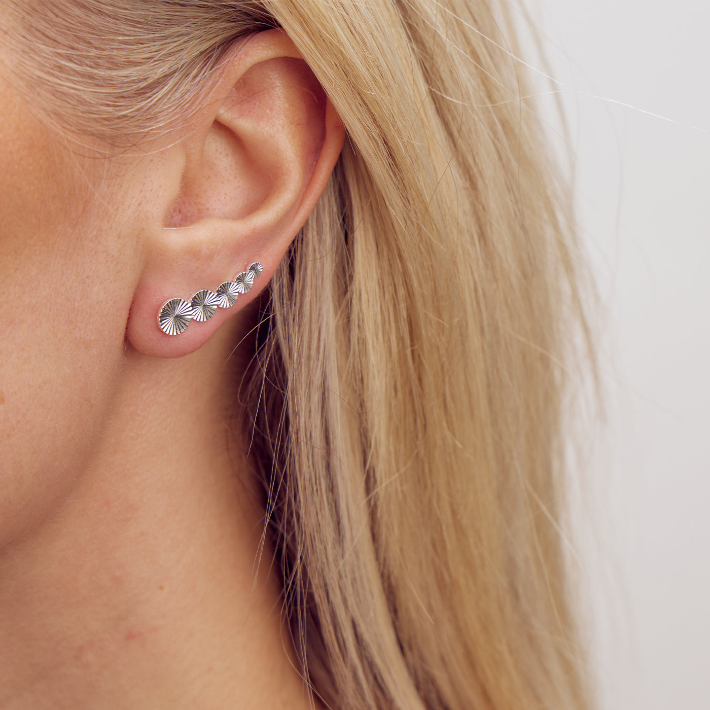 Scarlett Climber Earrings - Silver Plated