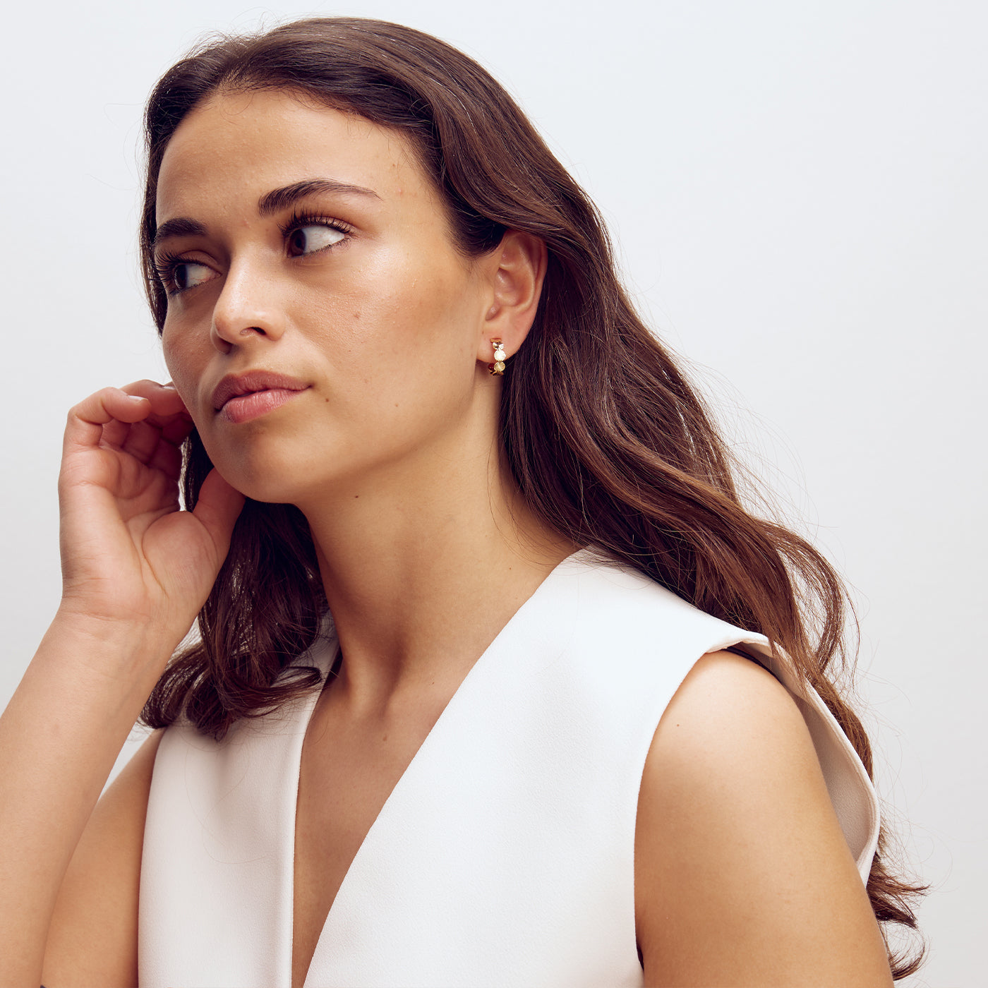 Scarlett Stellar Hoop Earrings - 18 carat gold plated