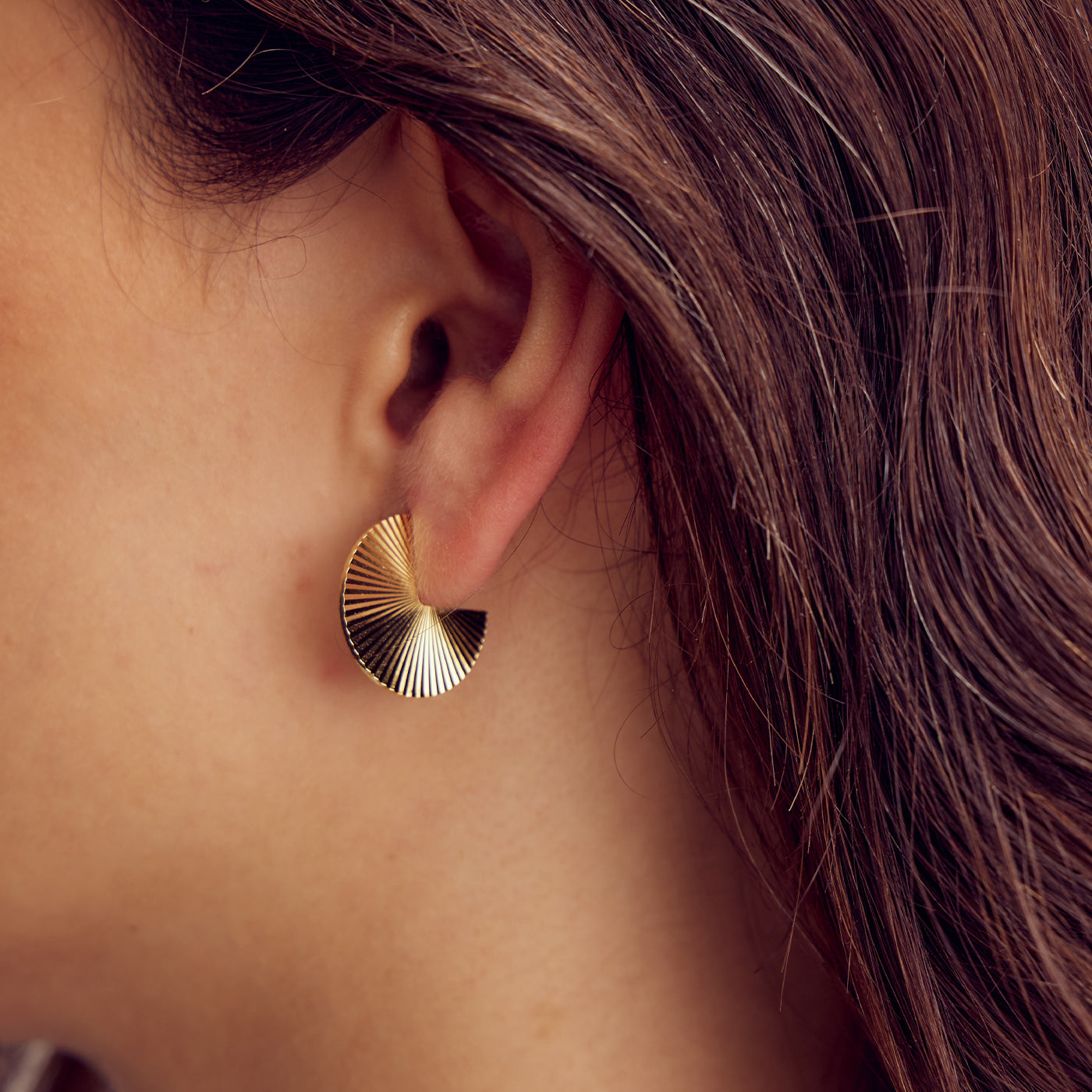 Scarlett Sun Earrings - 18 carat gold plated