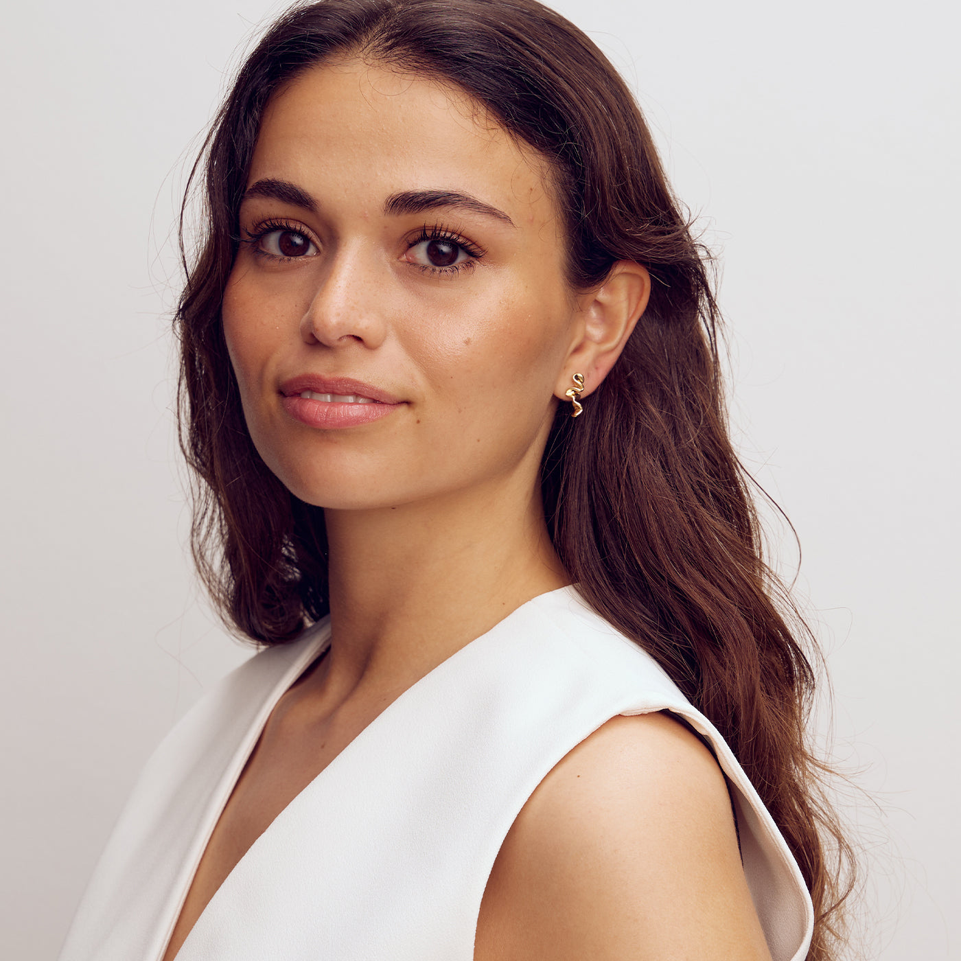 Caroline Earrings Small - 18 carat gold plated
