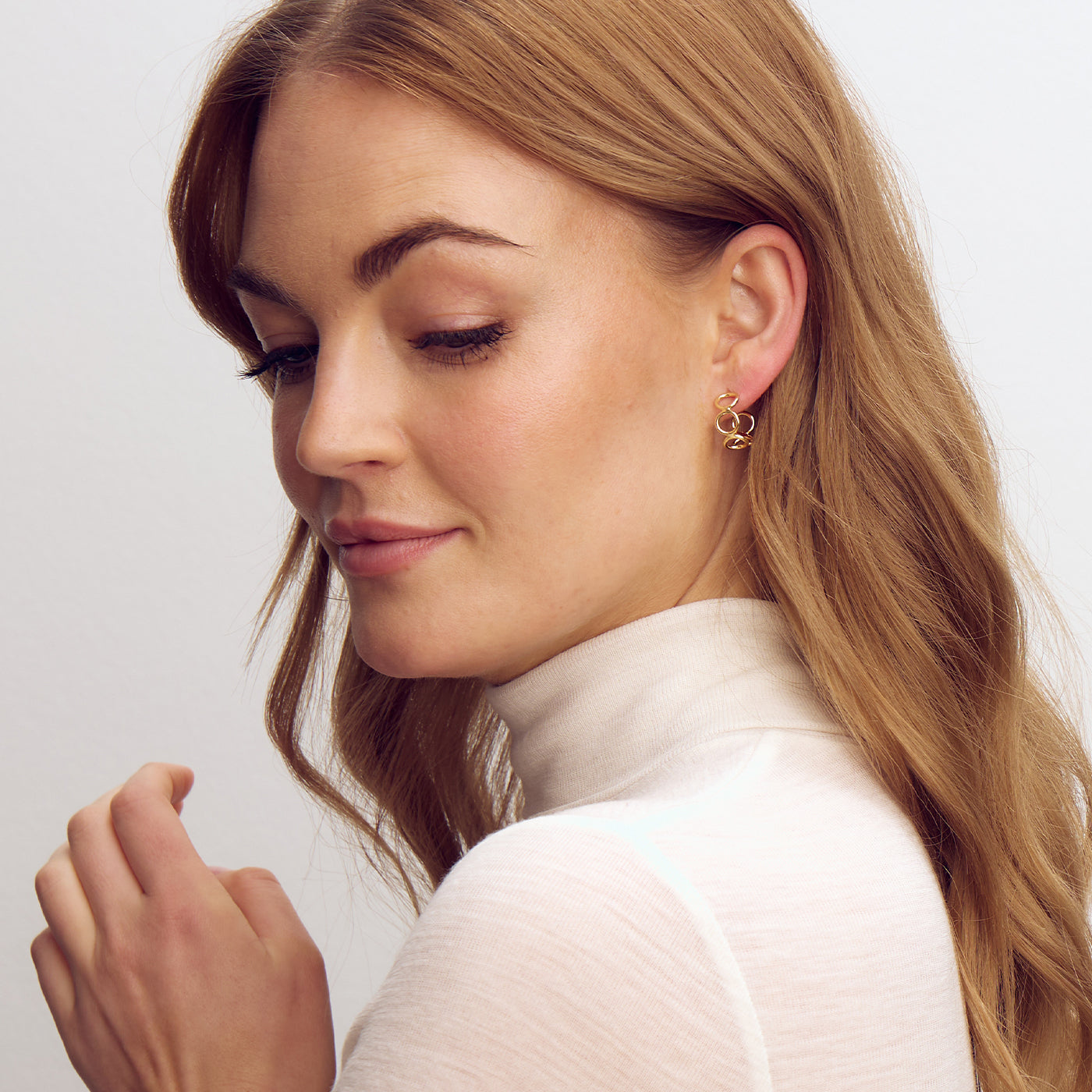 Ellen Hoop Earrings - 18 carat gold plated