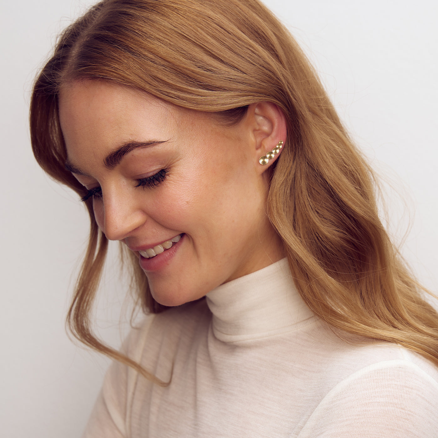 Scarlett Climber Earrings - 18 carat gold plated