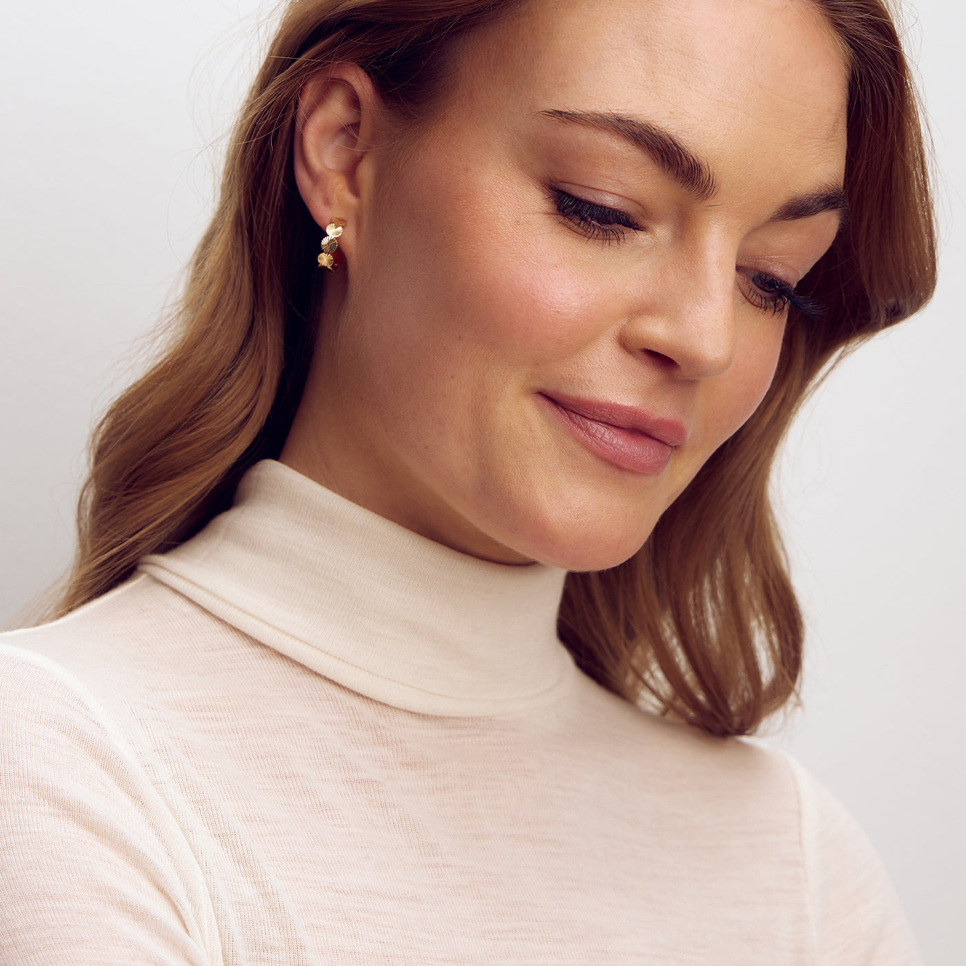 Scarlett Stellar Hoop Earrings - 18 carat gold plated