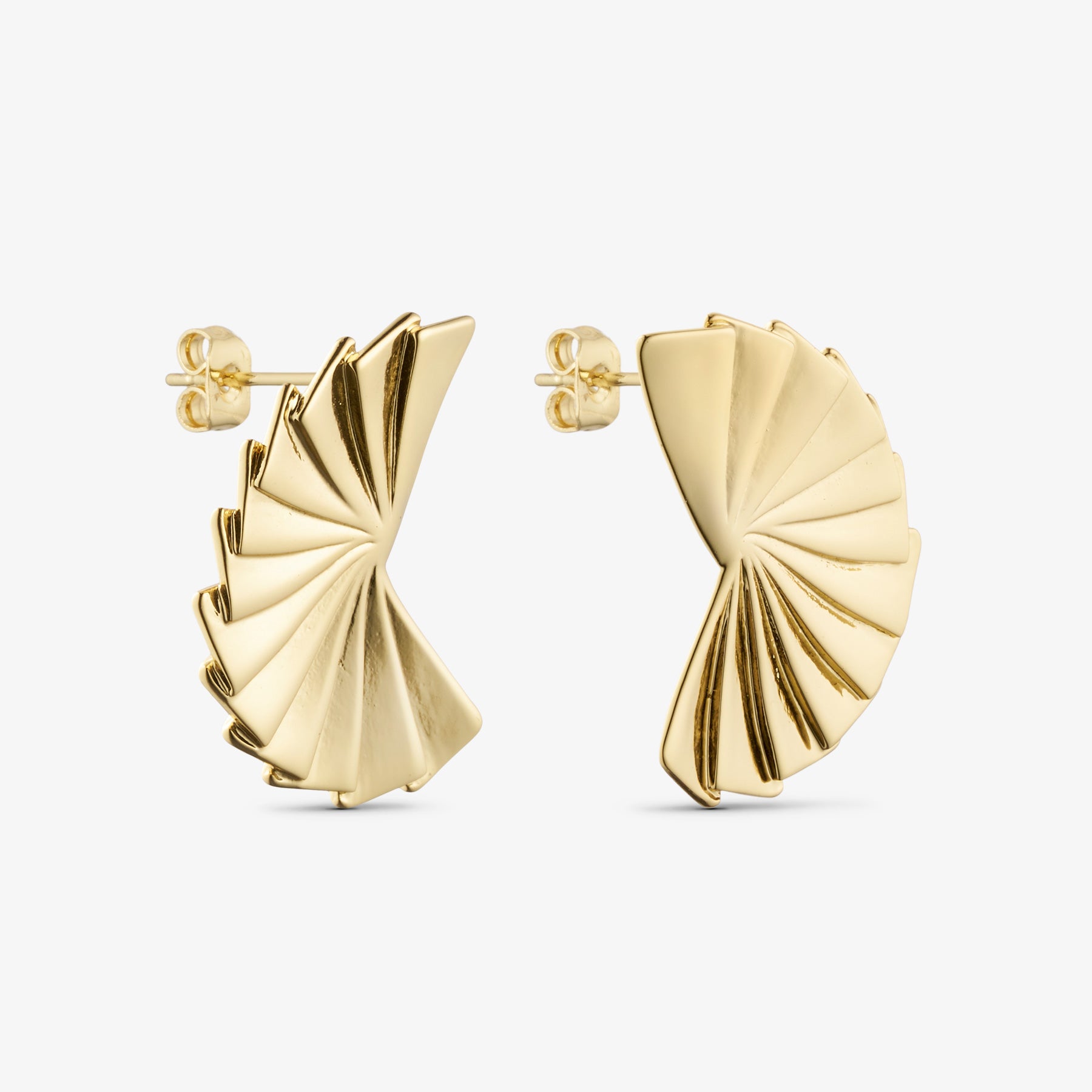 Cleo Earrings Large - 18 carat gold plated