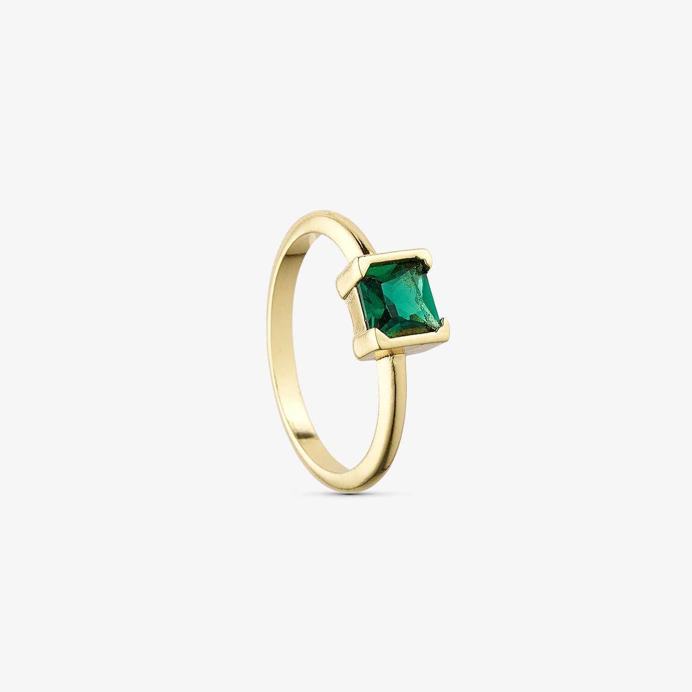 Zia Ring - Zirconia - 18 carat gold plated