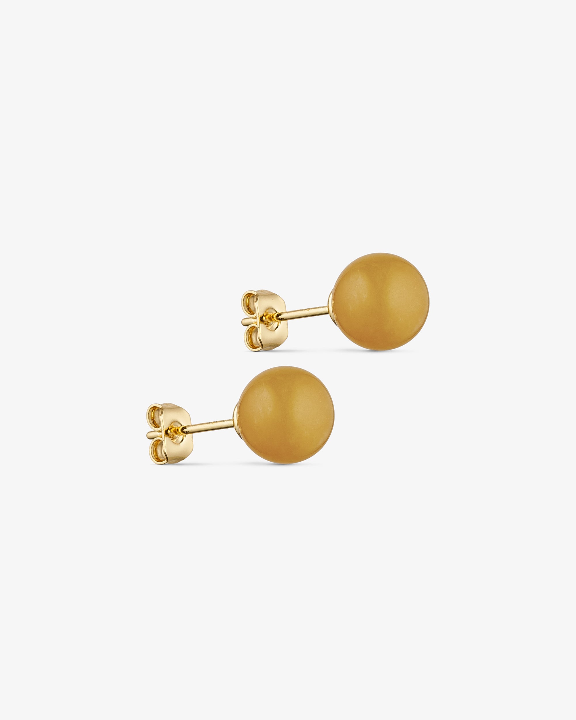Aura Stud Earrings - Earth Glow - 18 carat gold plated