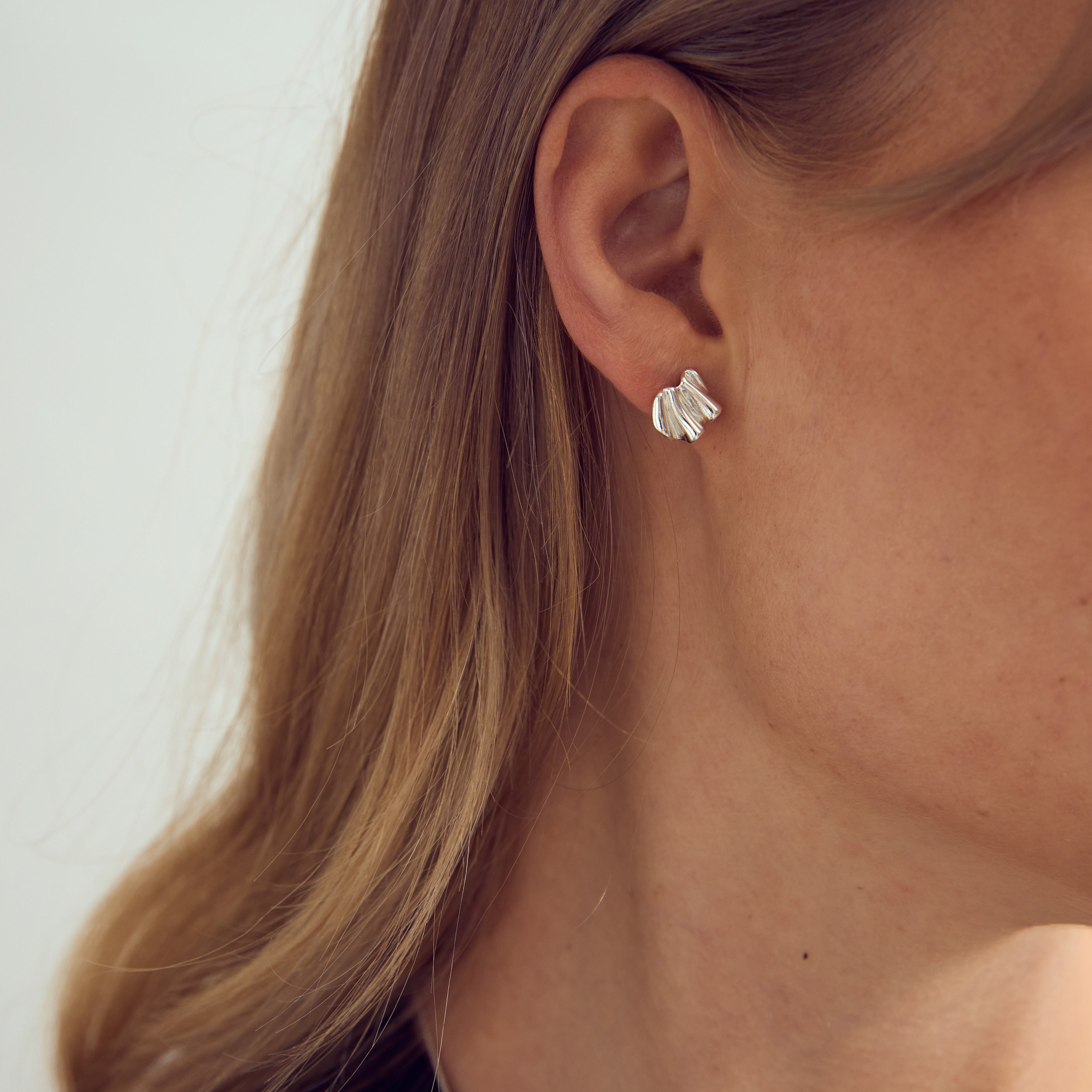 Frigg Earrings Small - Silver plated