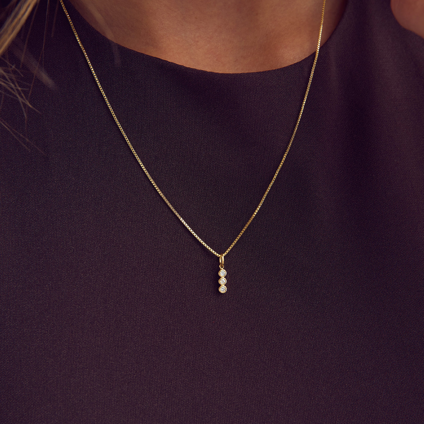 Mille Necklace - Zirconia - 18 carat gold plated