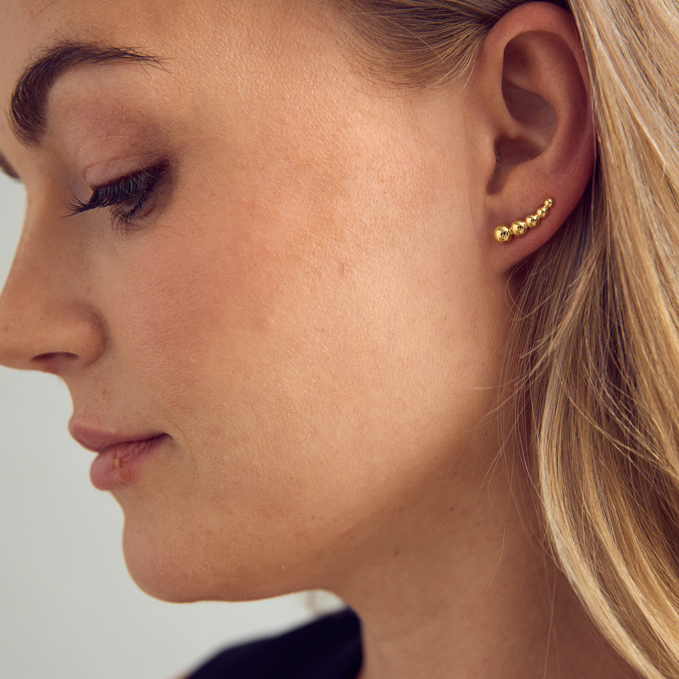 London Climber Earrings - 18 carat gold plated