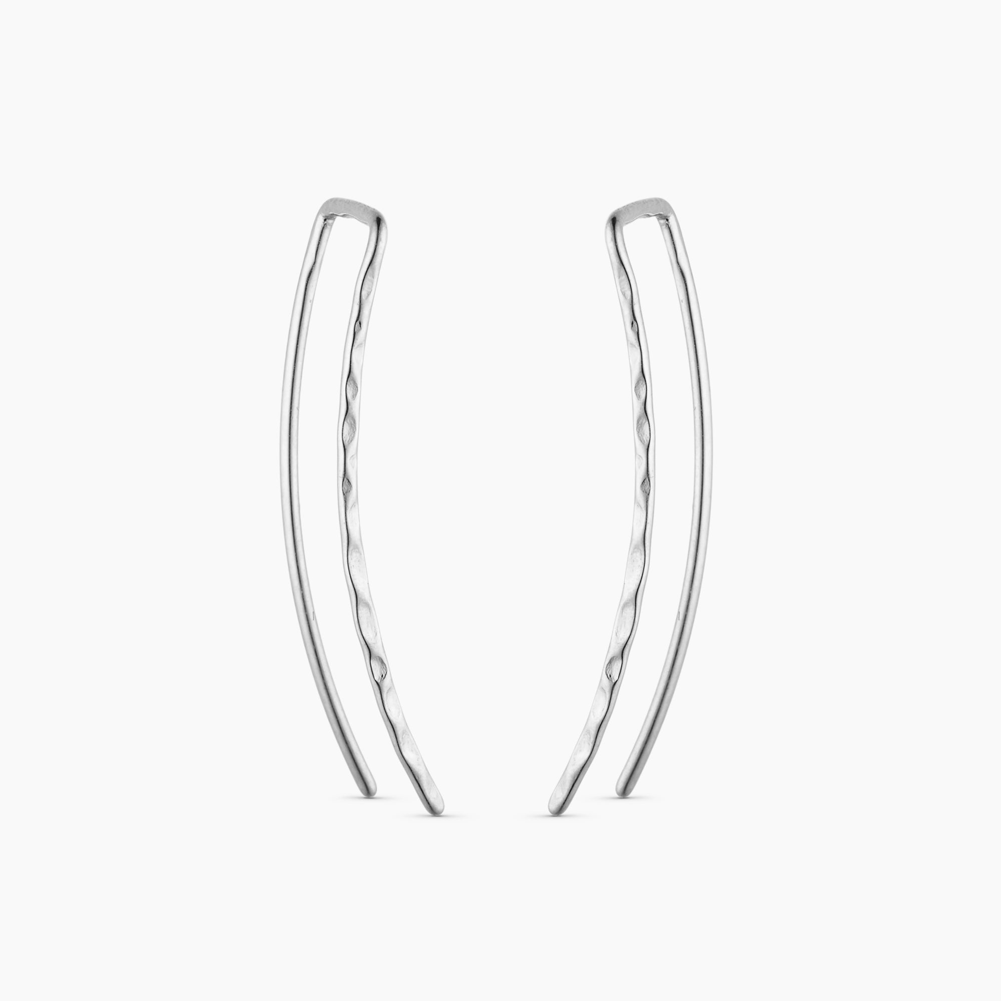 Julie Climber Earrings - Silver Plated