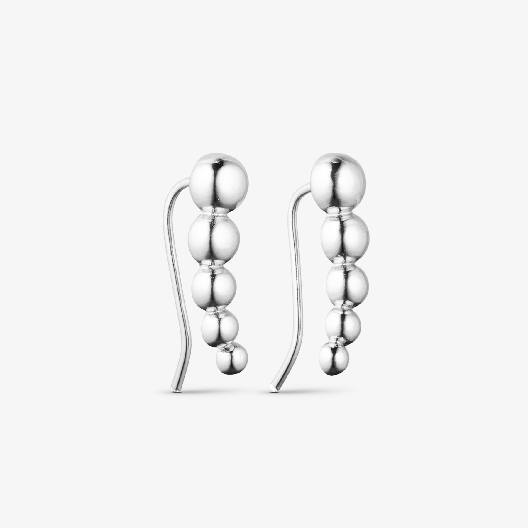 London Climber Earrings - Silver Plated
