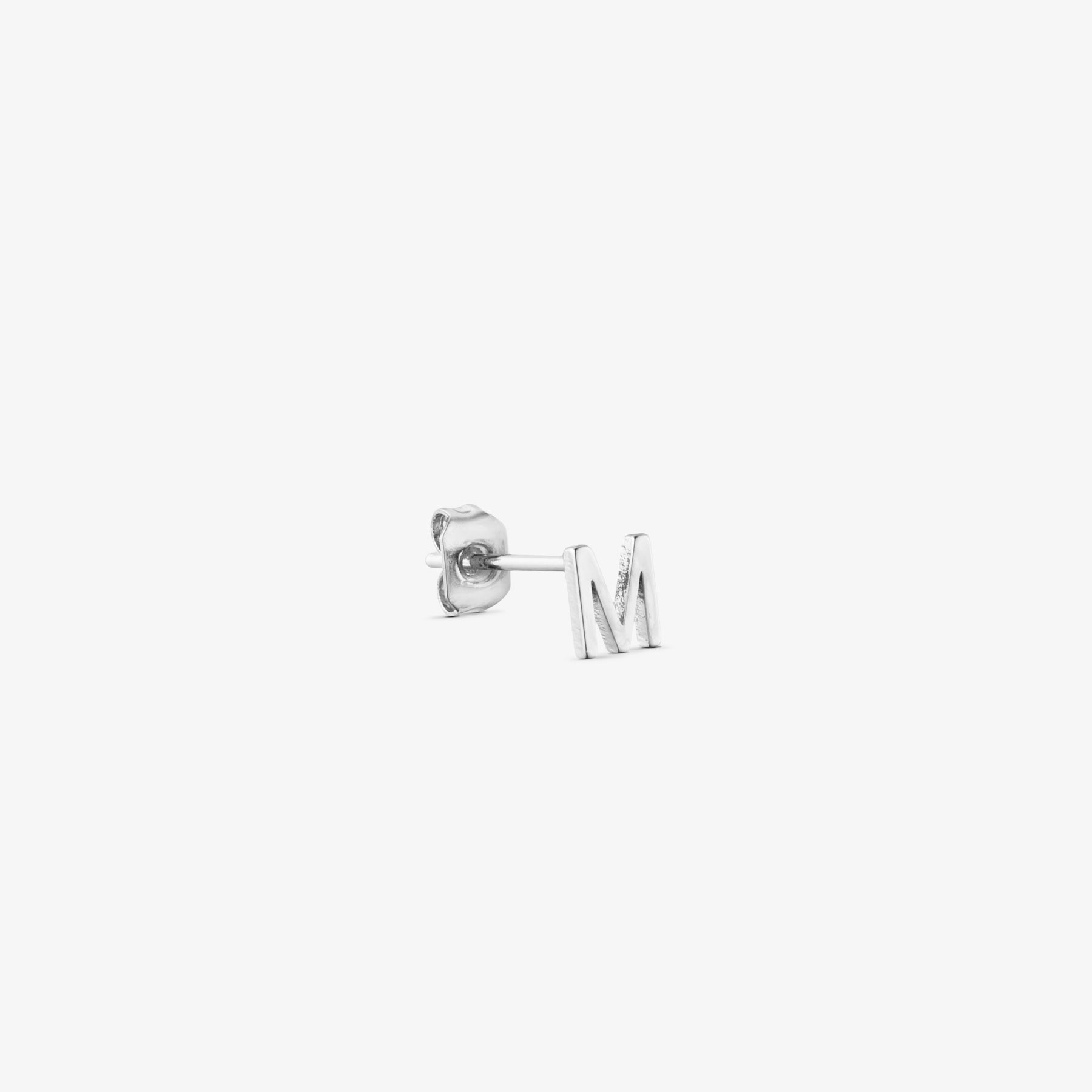 Letter Stud Earrings A-Z - Silver Plated