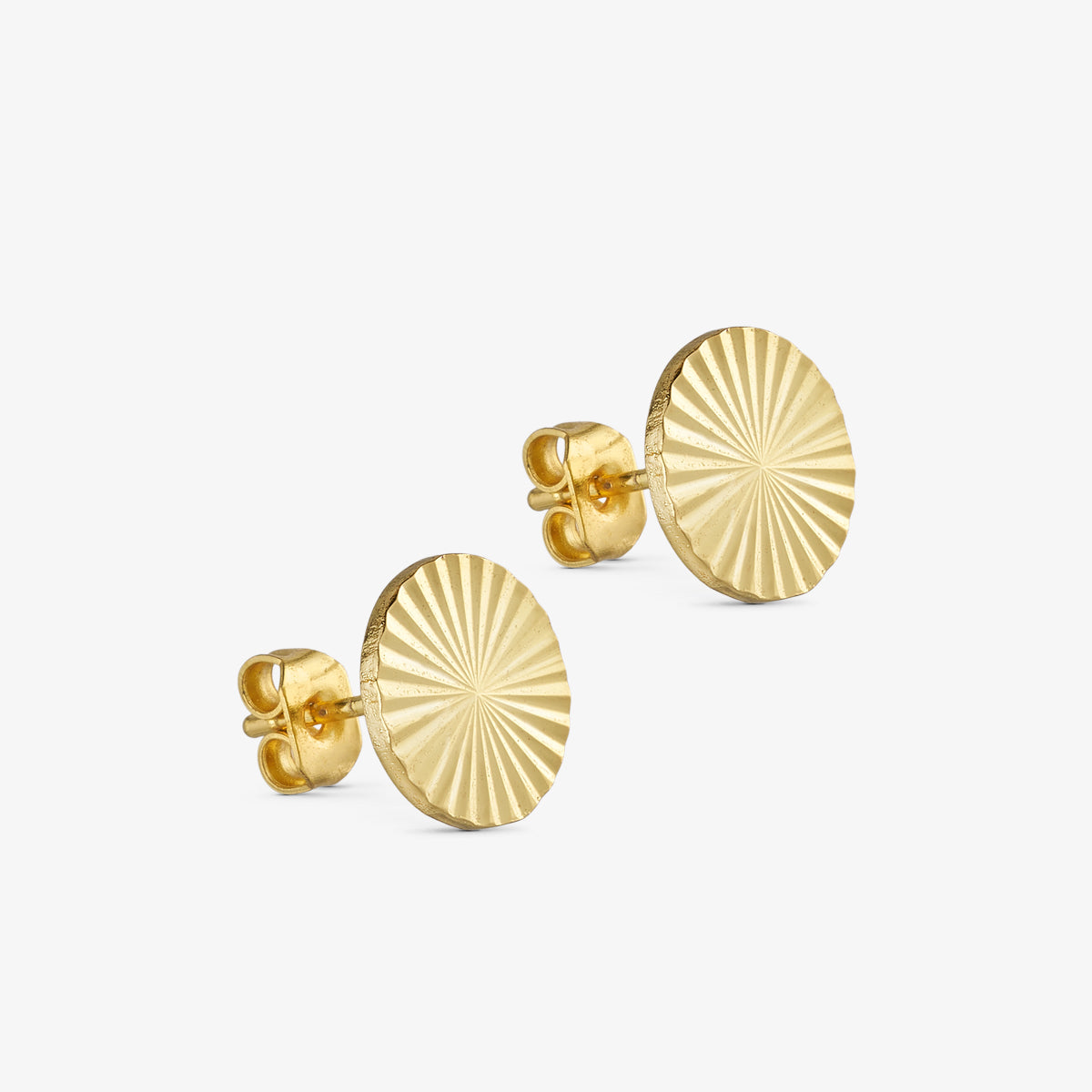Scarlett Stud Earrings Large - 18 carat gold plated