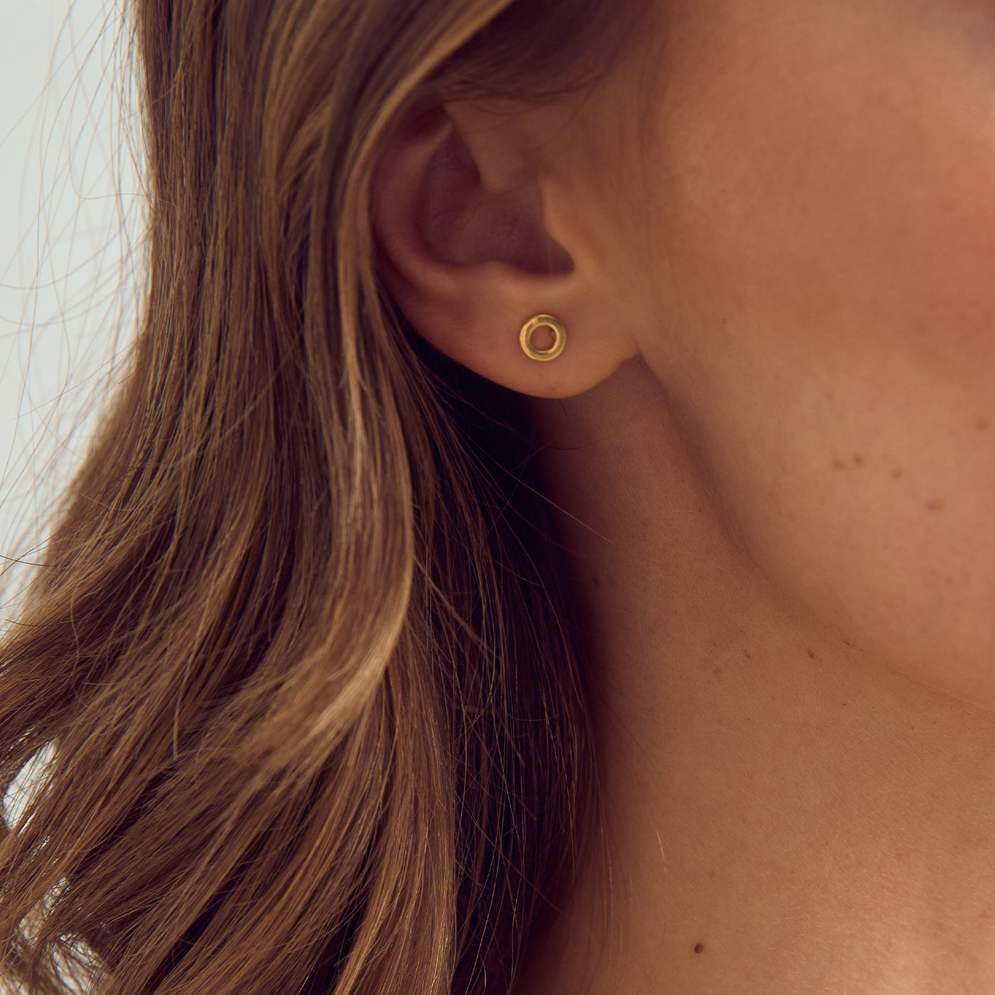 Ellen Studs Earrings - 18 carat gold plated