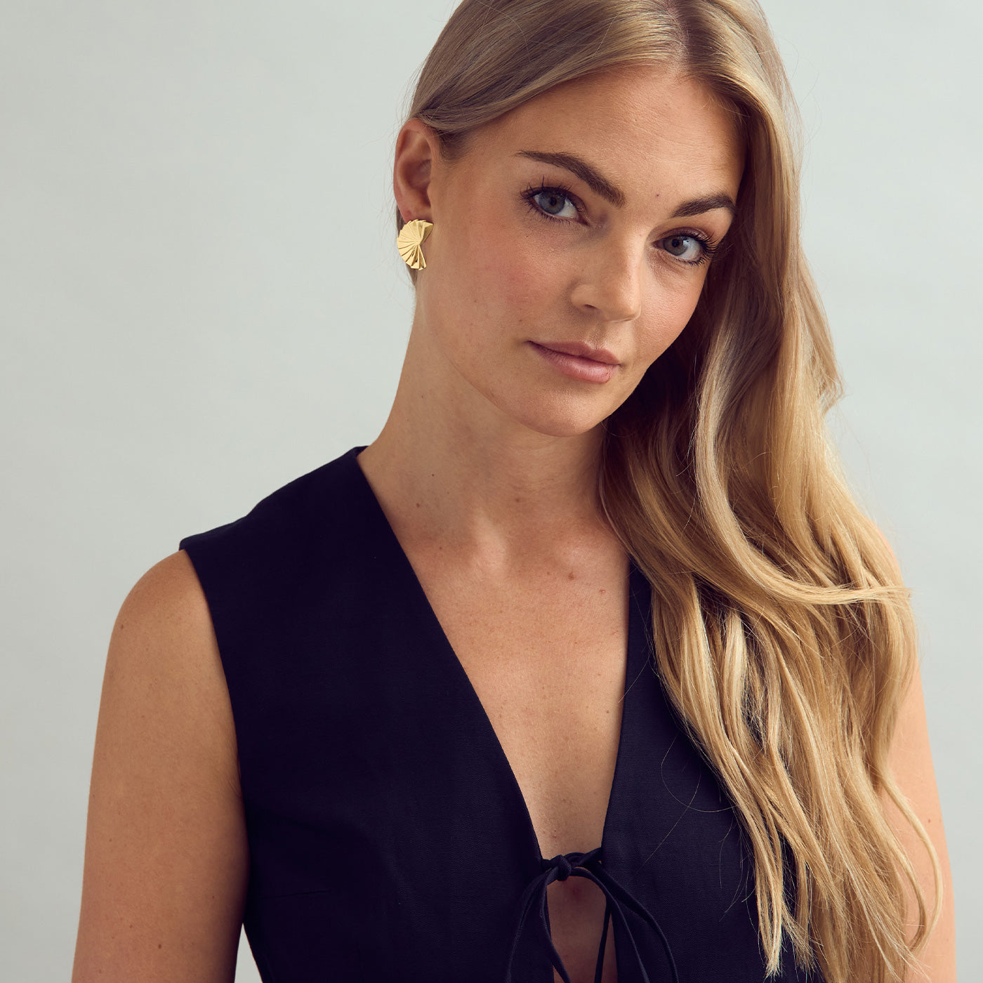 Cleo Earrings Large - 18 carat gold plated