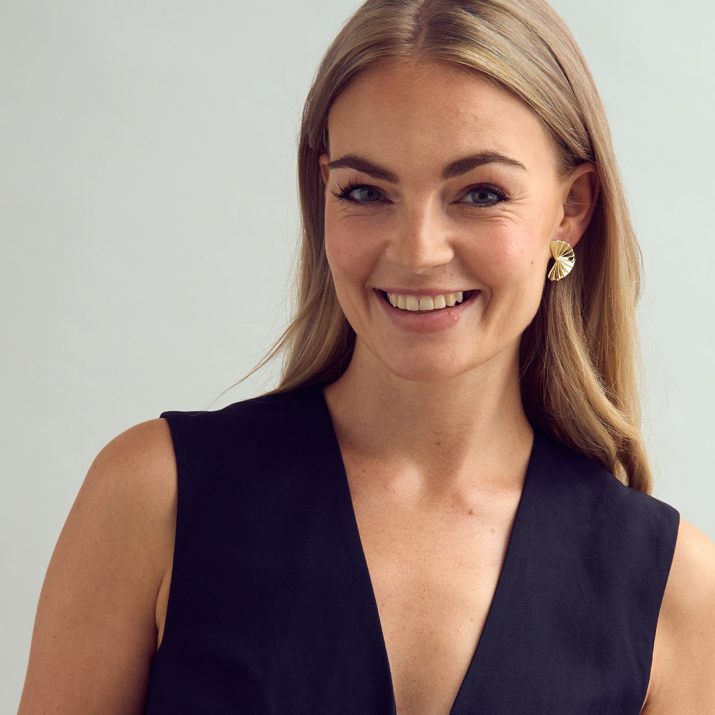 Cleo Earrings Large - 18 carat gold plated