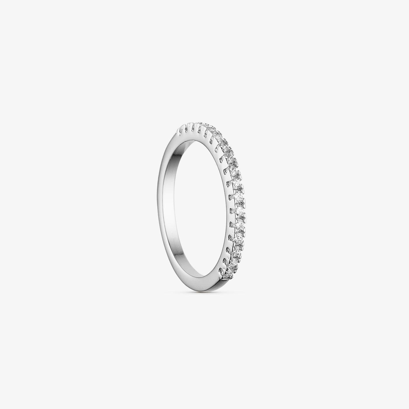 Rose Ring - Zirconia - Silver Plated