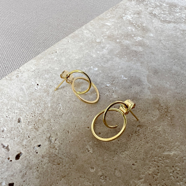 Sharin Earrings - 18 carat gold plated