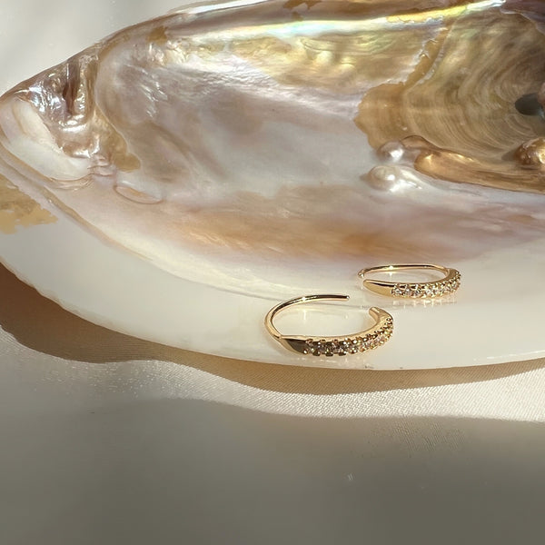 Elin Earrings - 18 carat gold plated