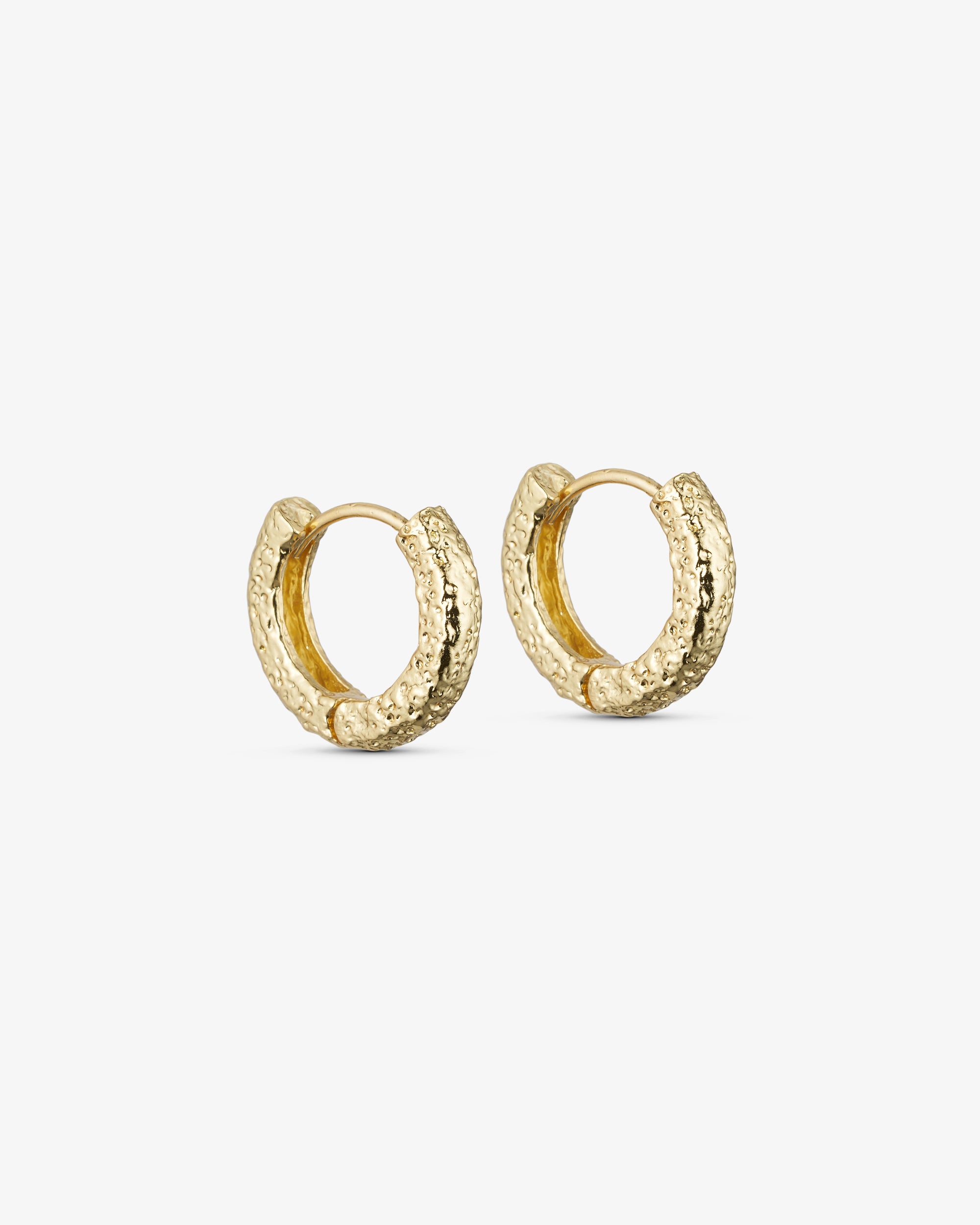 Dalia Earrings Large Hoop - 18 carat gold plated