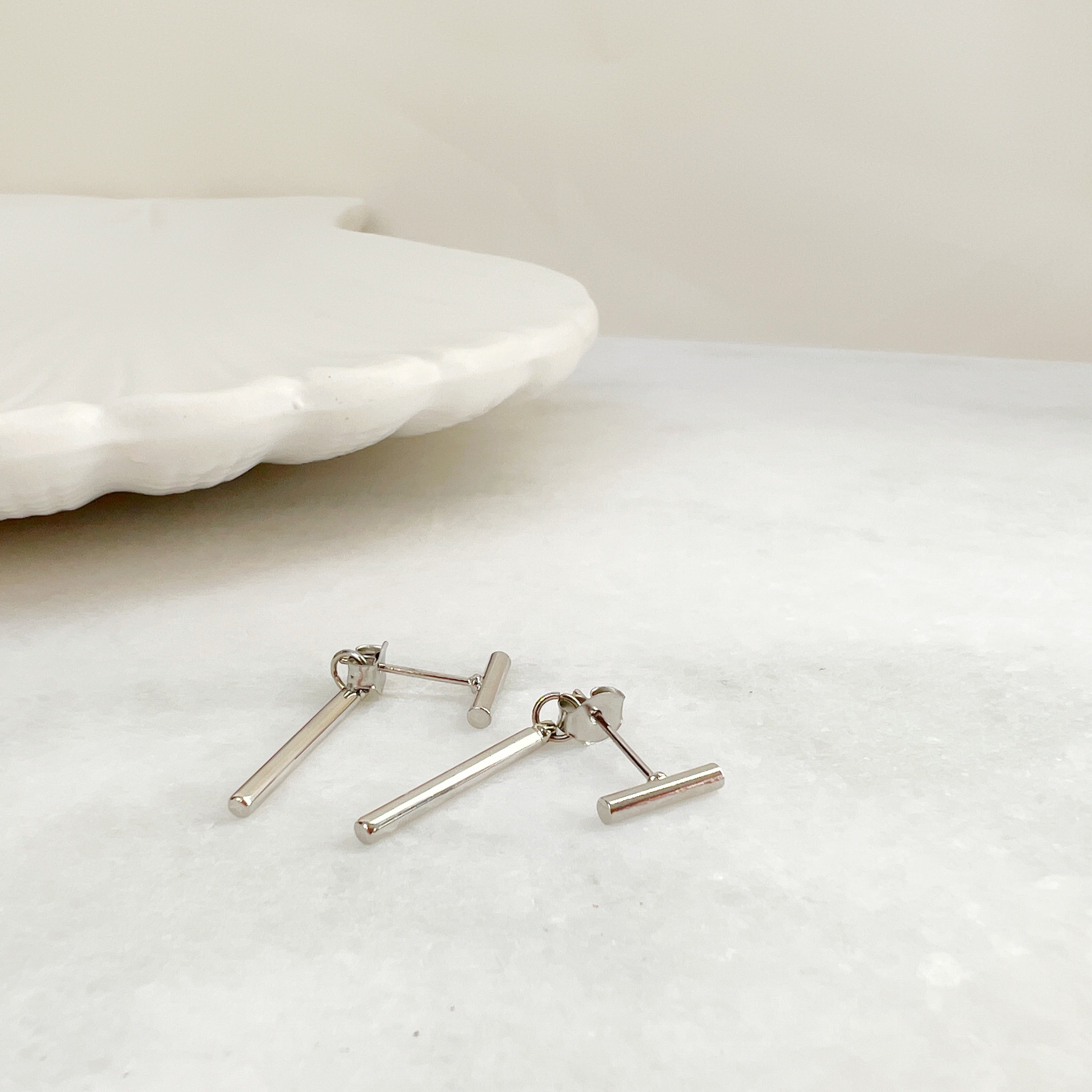 Barbara Earrings - Silver Plated