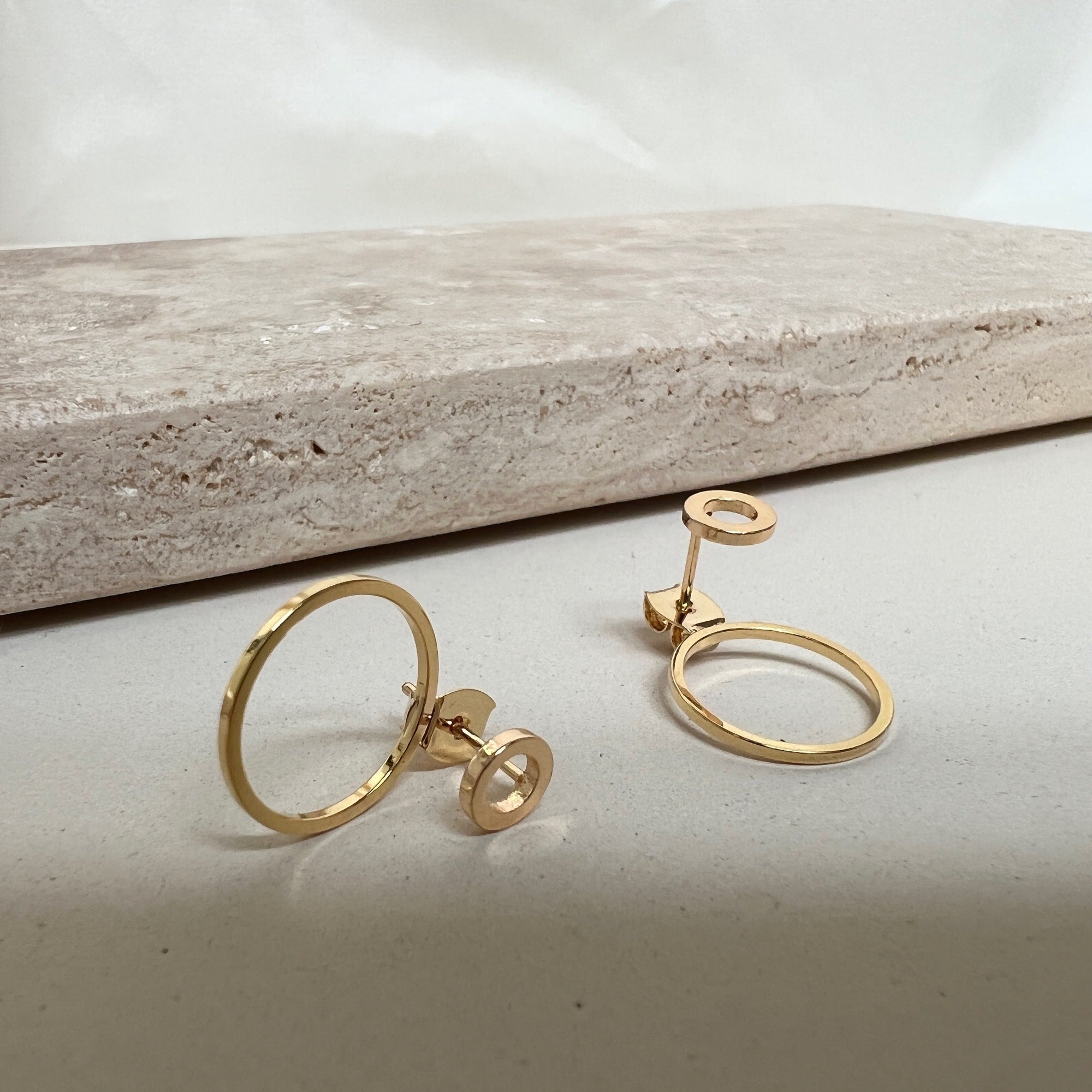 Ellen Earrings - 18 carat gold plated